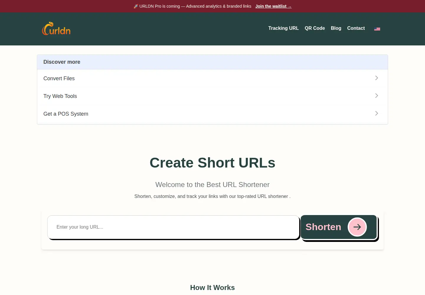 Screenshot of urldn.com