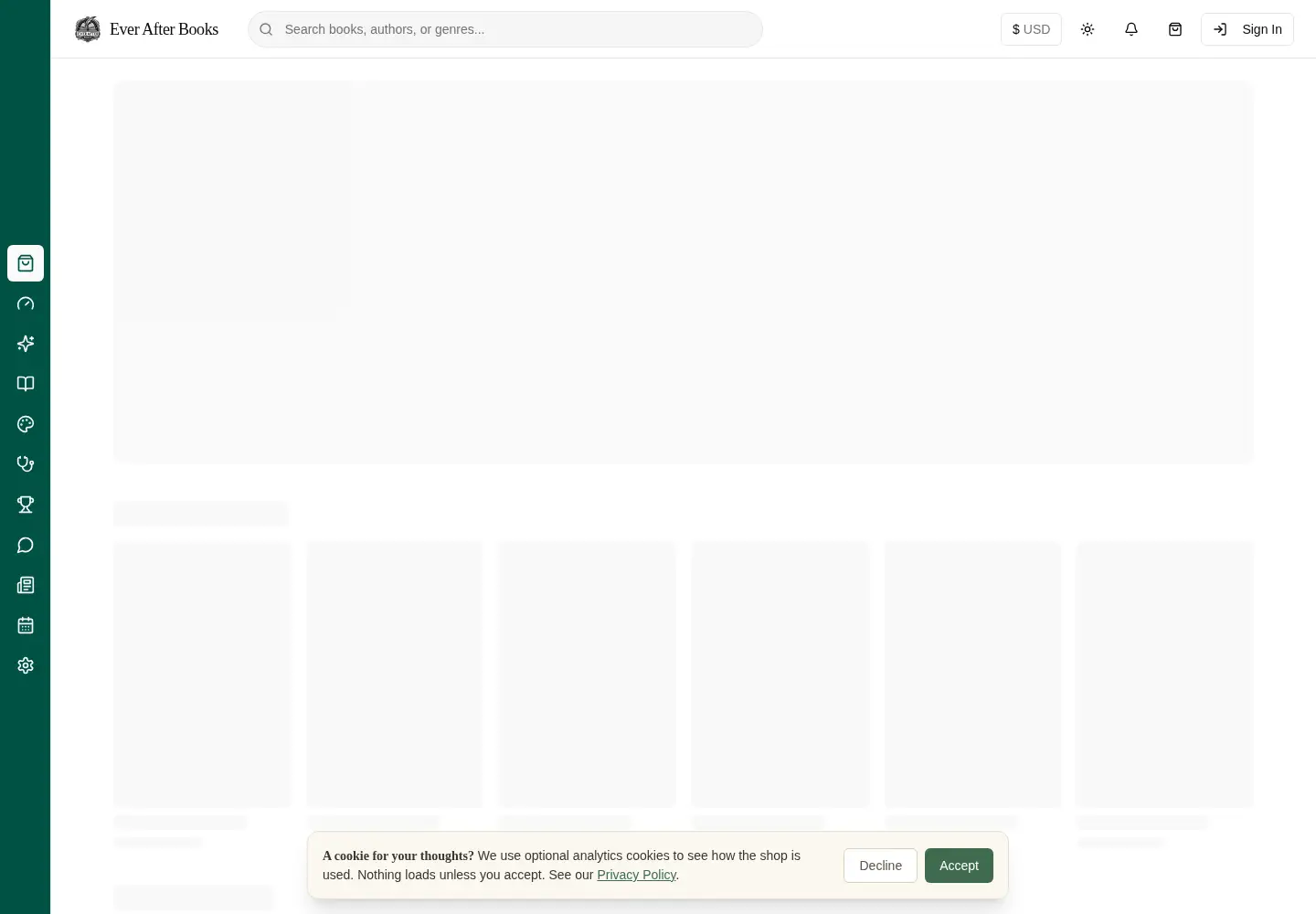 Screenshot of everafterbooks.uk