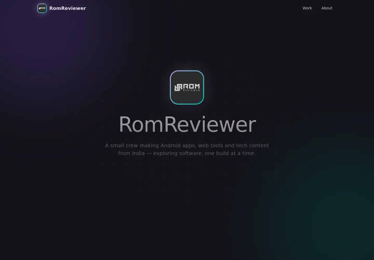 Captured homepage of romreviewer.com in the current scan