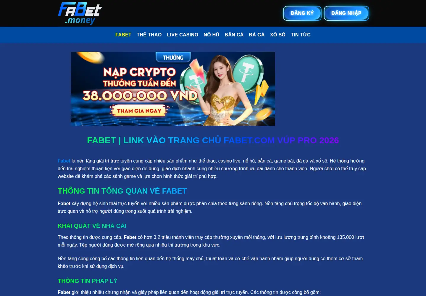 Screenshot of fabet.money