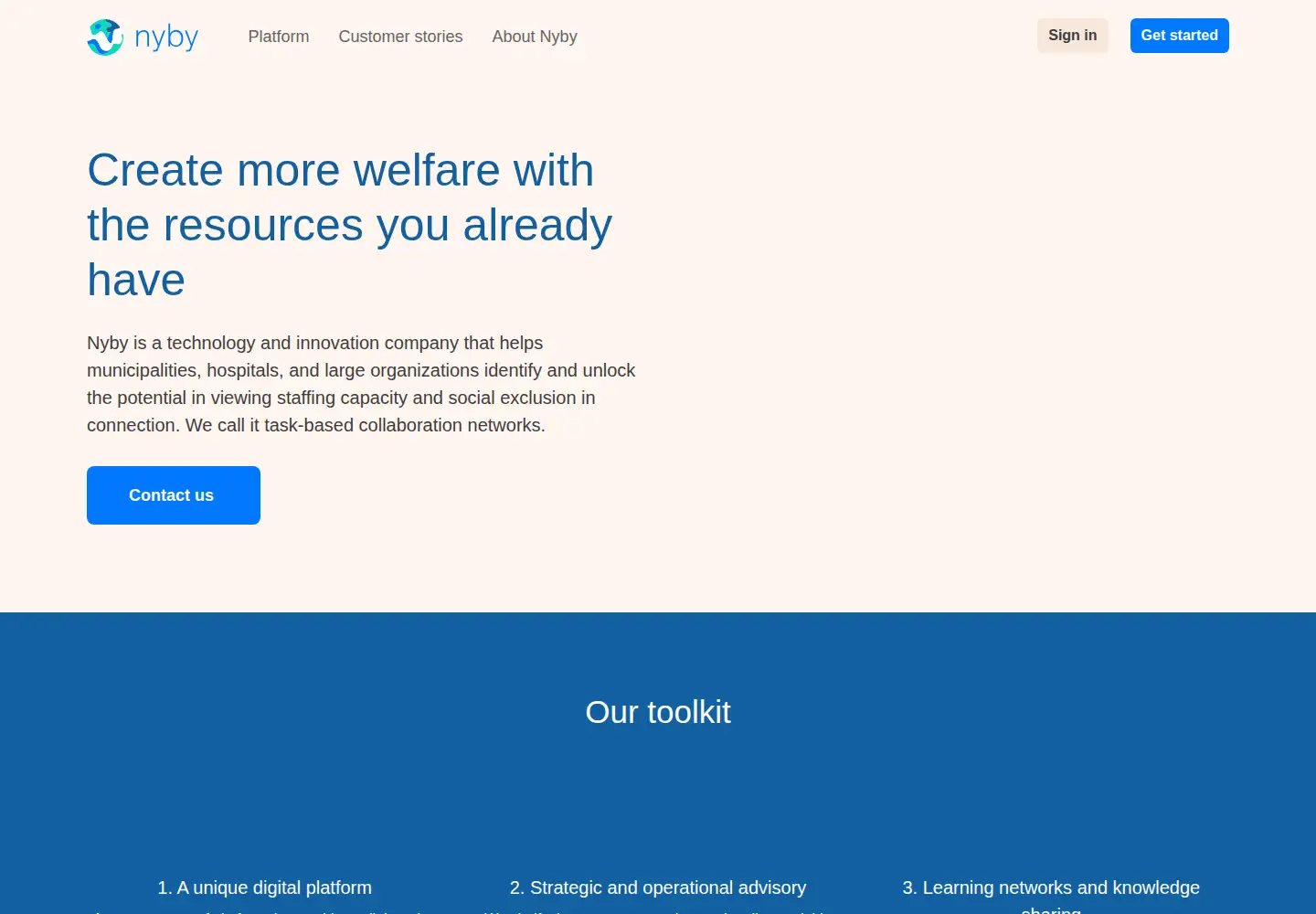 Screenshot of nyby.com