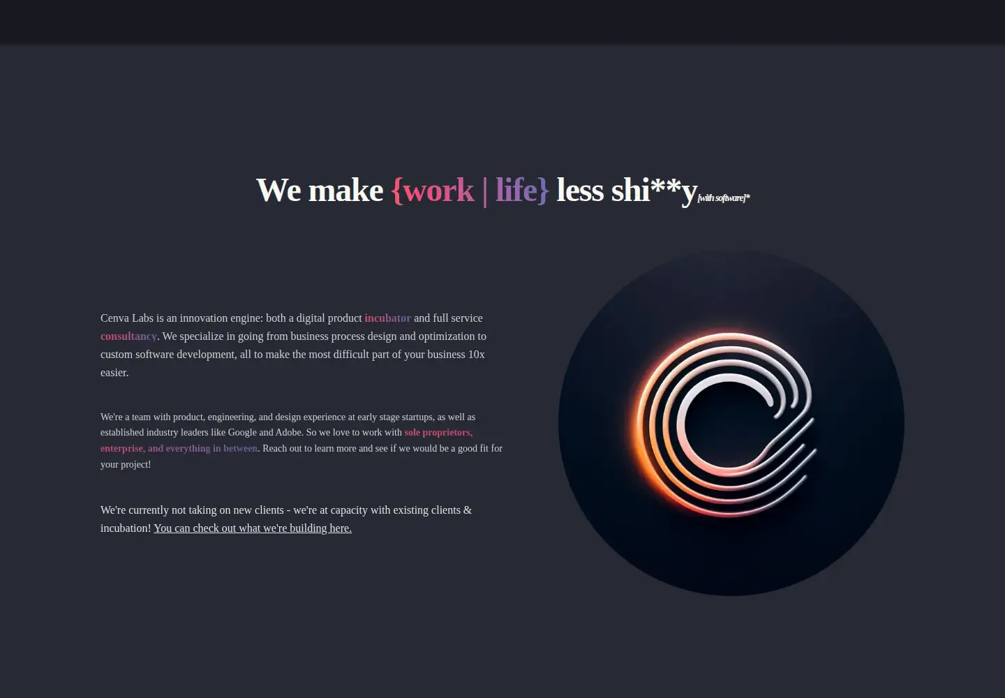 Screenshot of cenvalabs.com