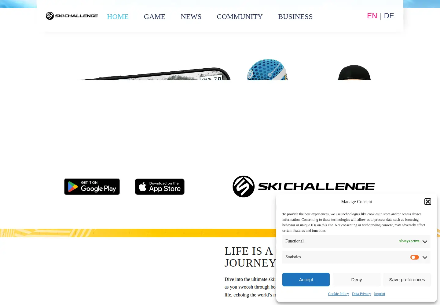 Screenshot of ski-challenge.com