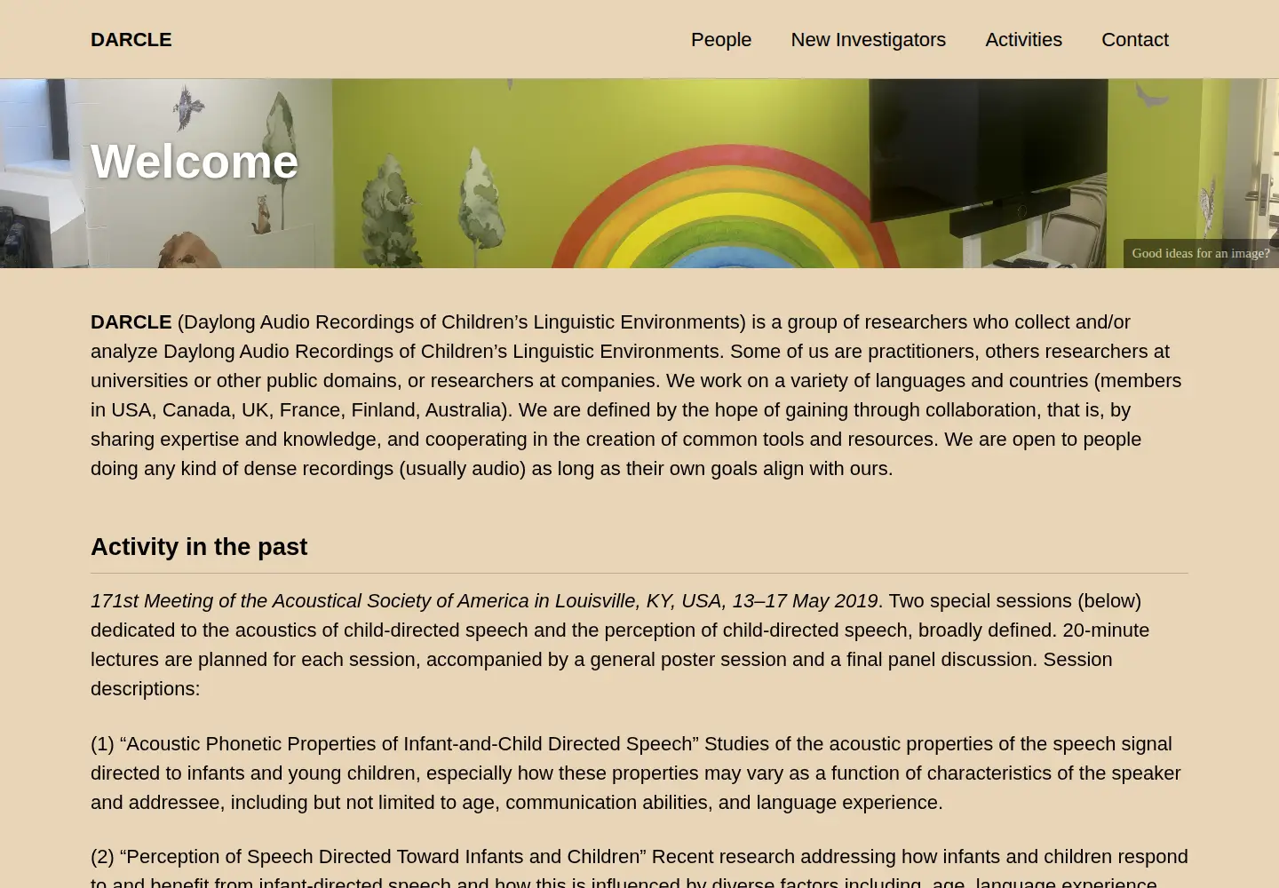 Screenshot of darcle.org