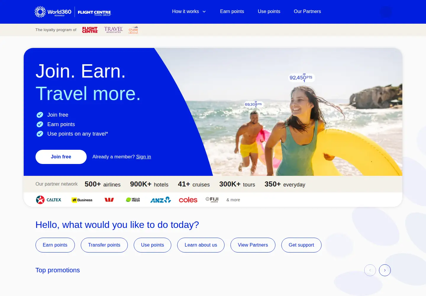 Screenshot of world360rewards.com