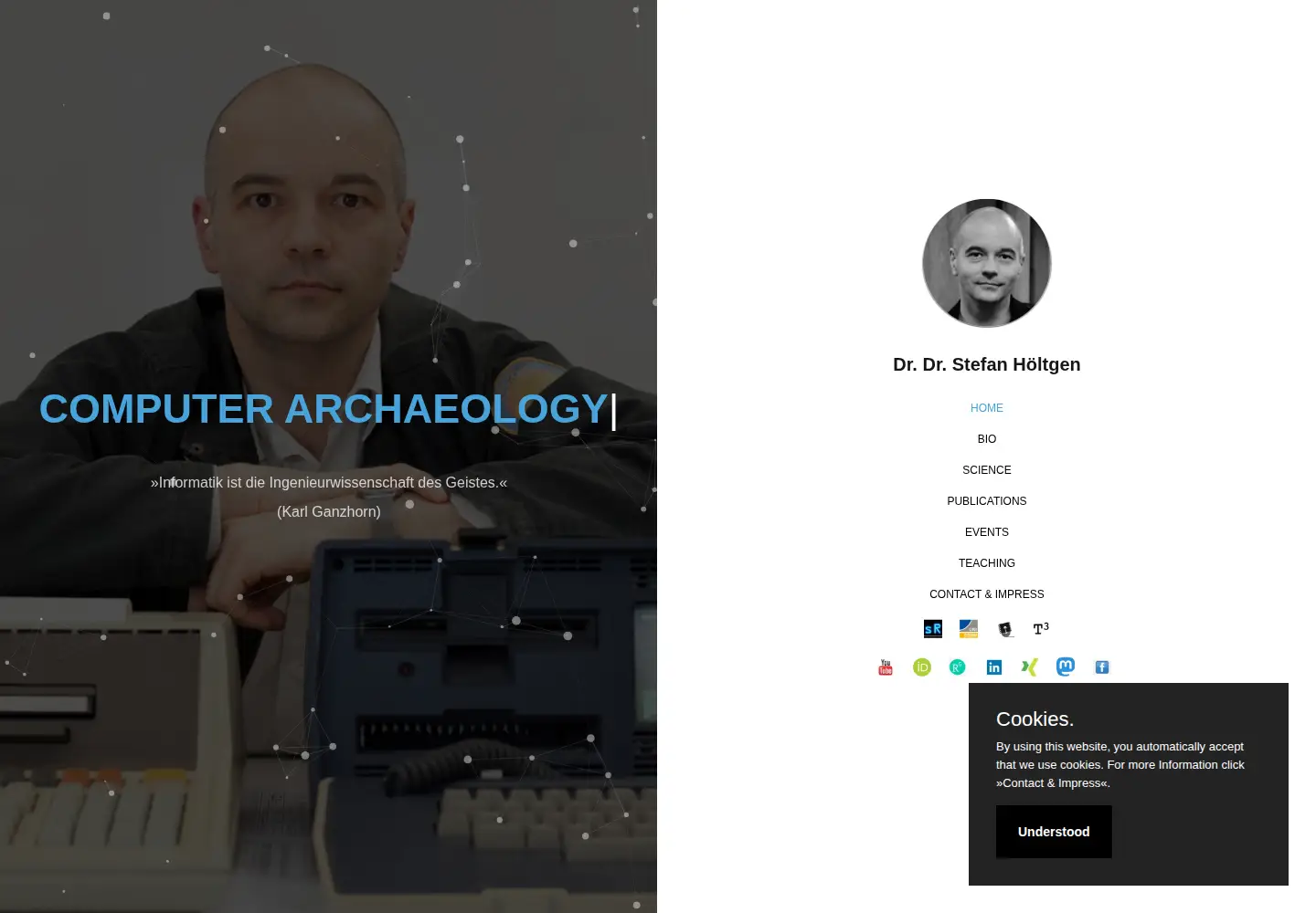 Captured homepage of stefan-hoeltgen.de in the current scan