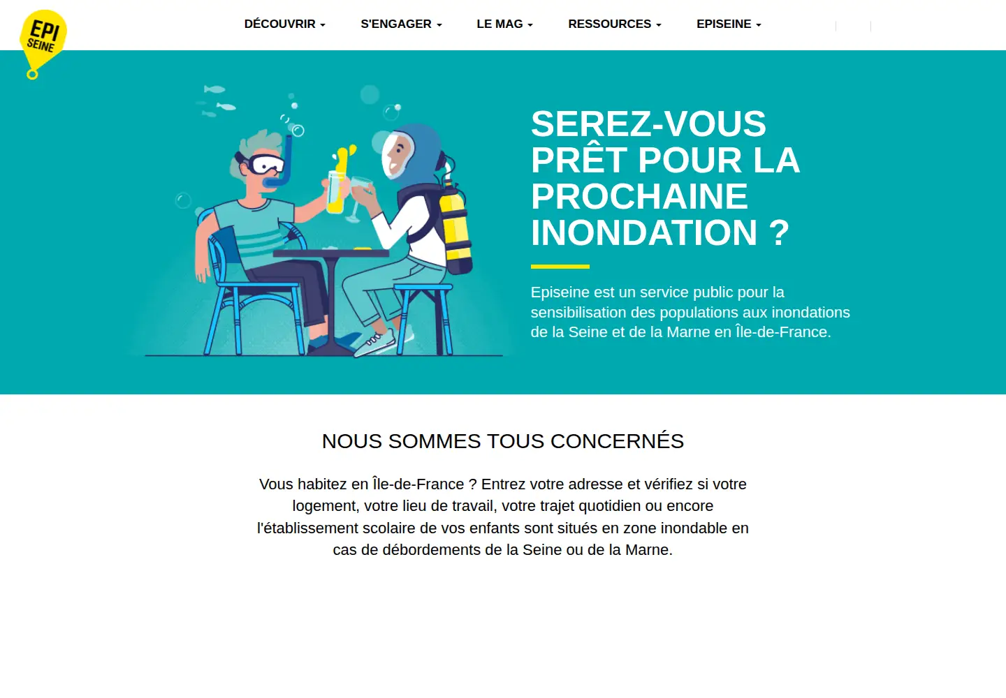 Captured homepage of episeine.fr in the current scan