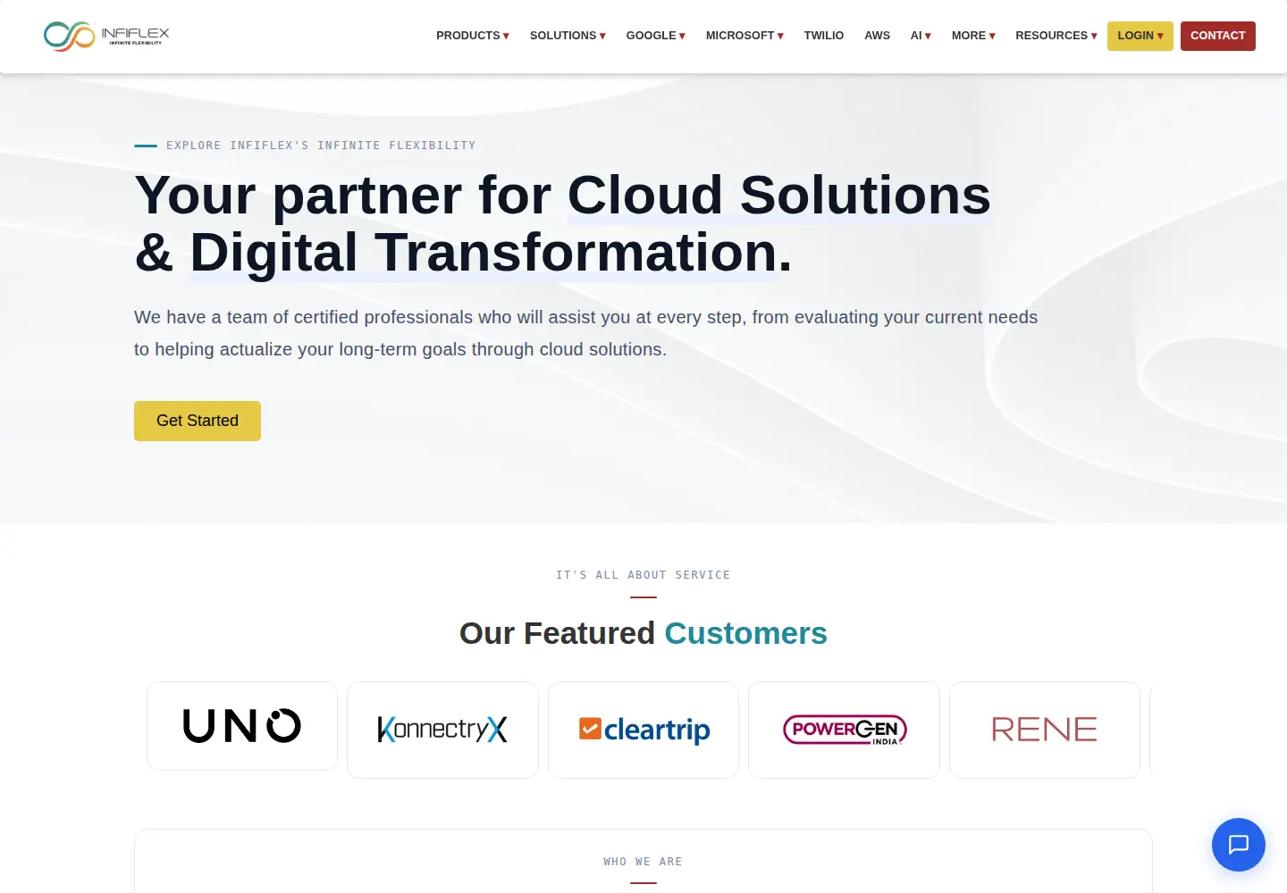 Screenshot of infiflex.com