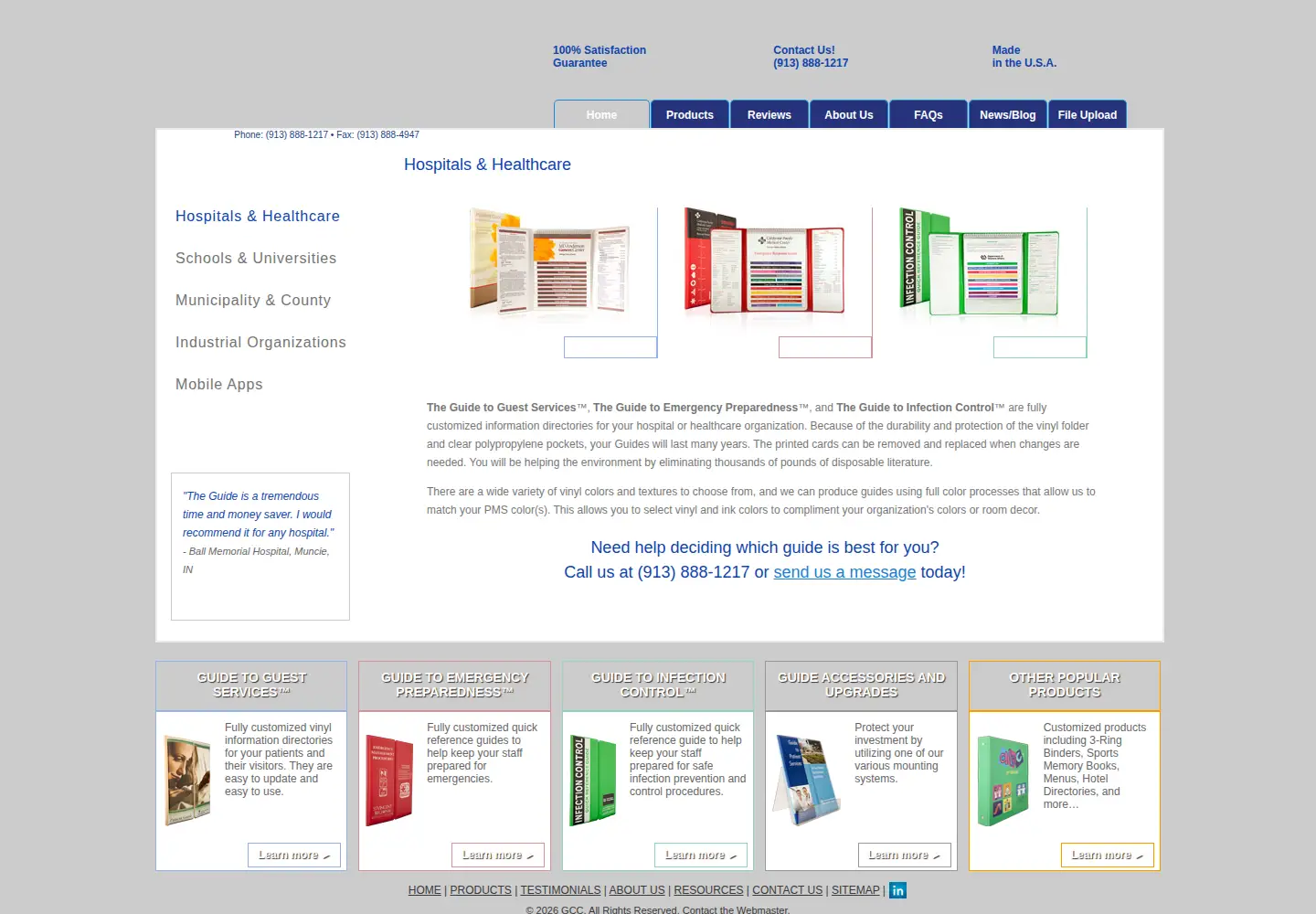 Screenshot of gcckc.com