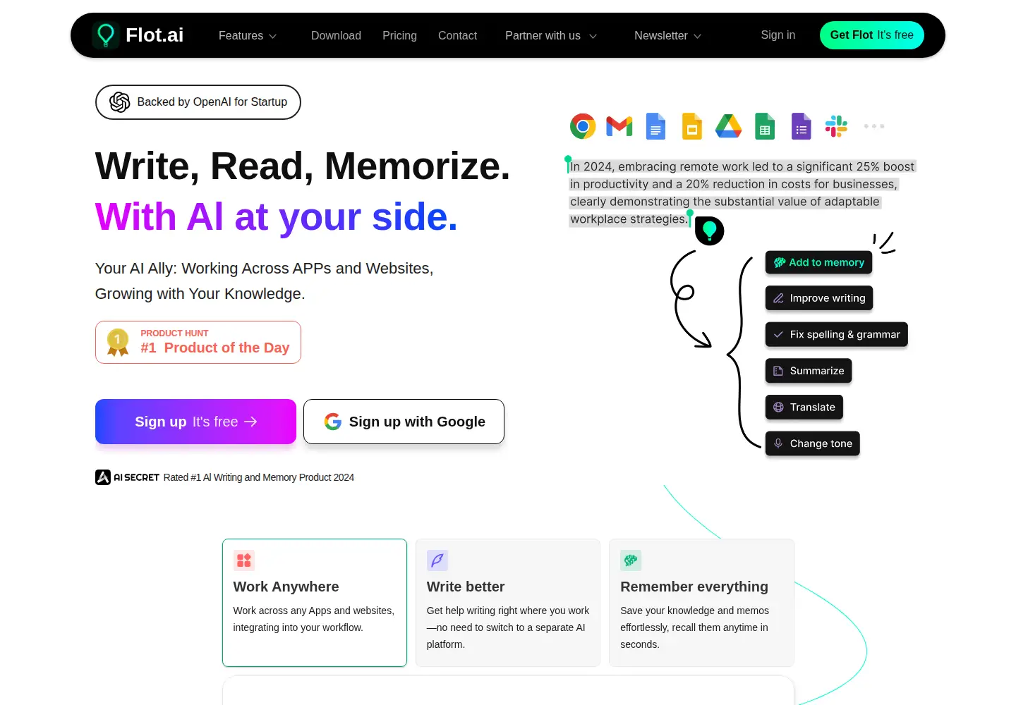 Screenshot of flot.ai