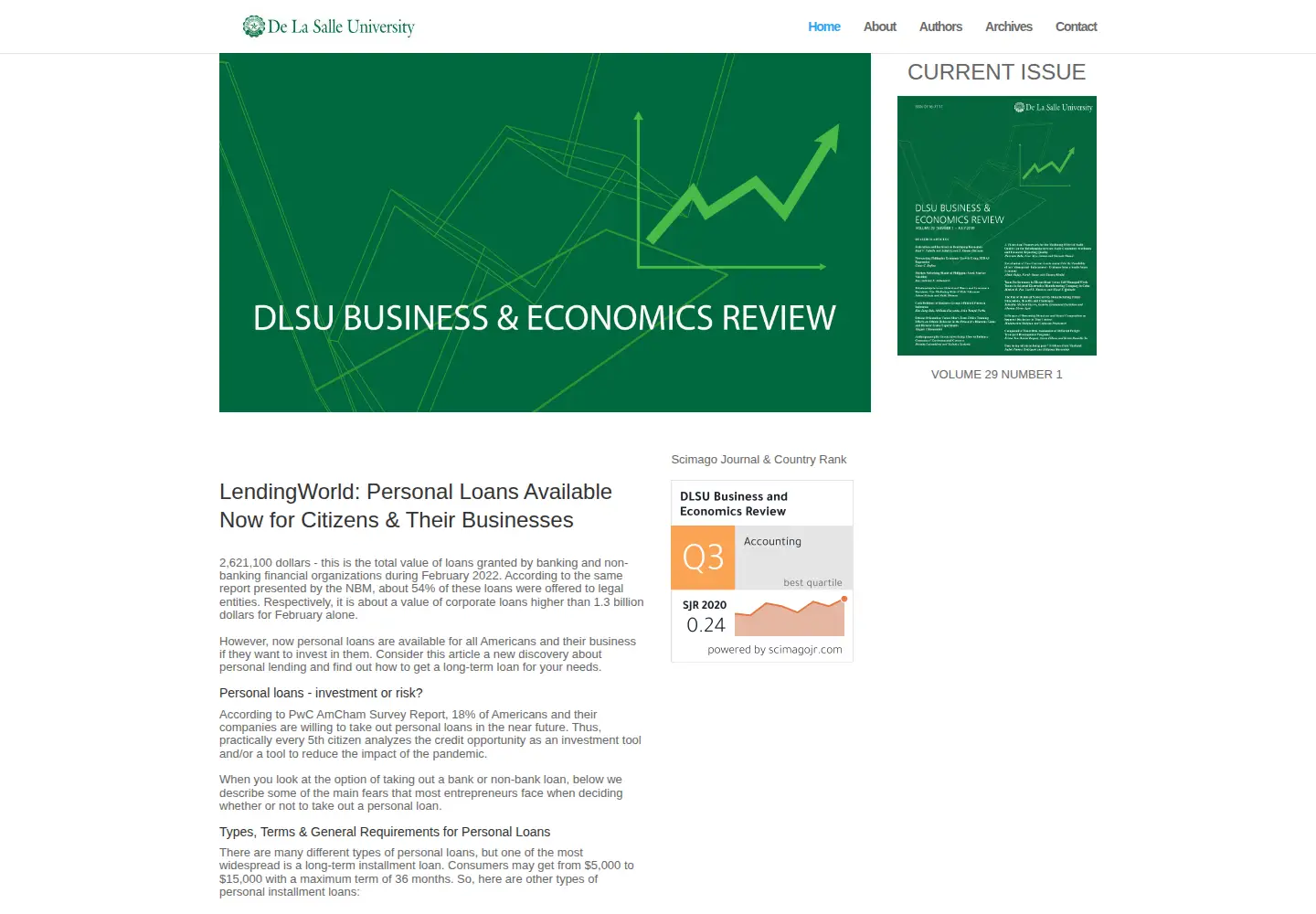 Captured homepage of dlsu-ber.com in the current scan
