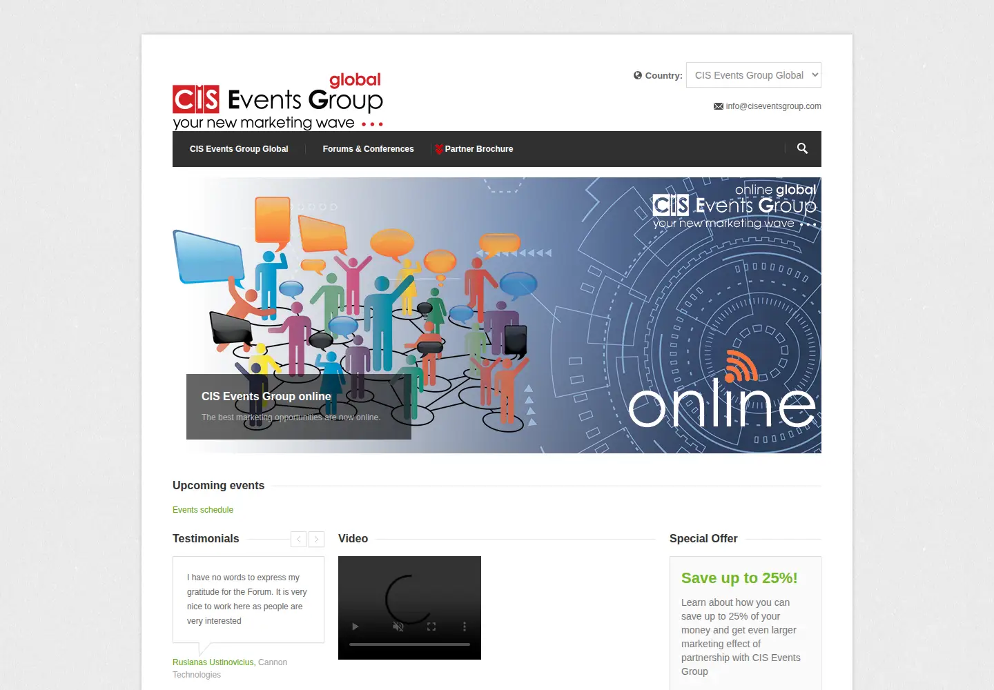 Screenshot of ciseventsgroup.com