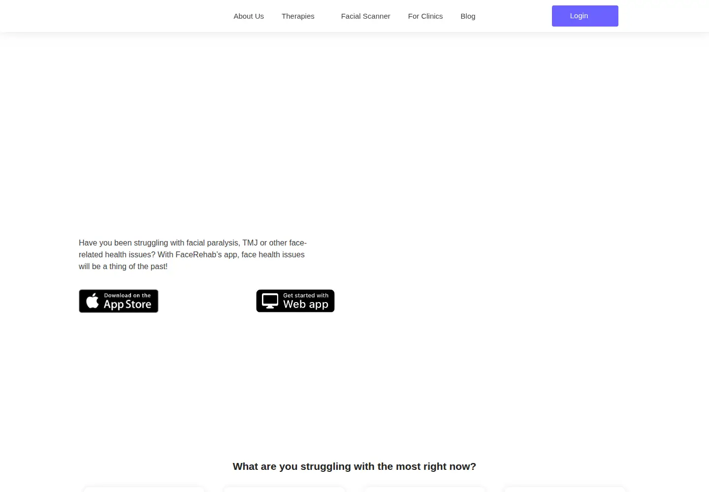 Screenshot of facerehab.com