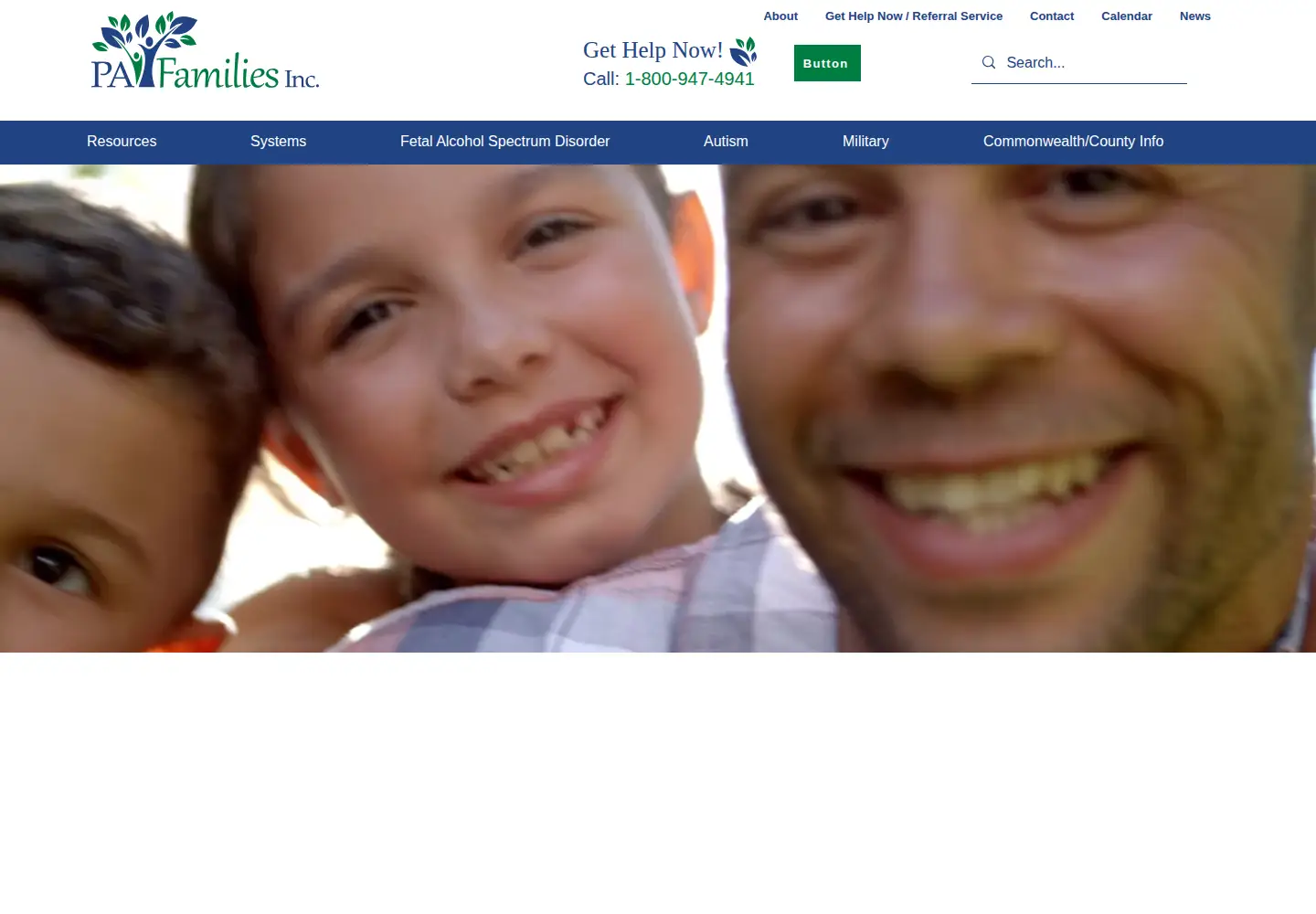 Screenshot of pafamiliesinc.org