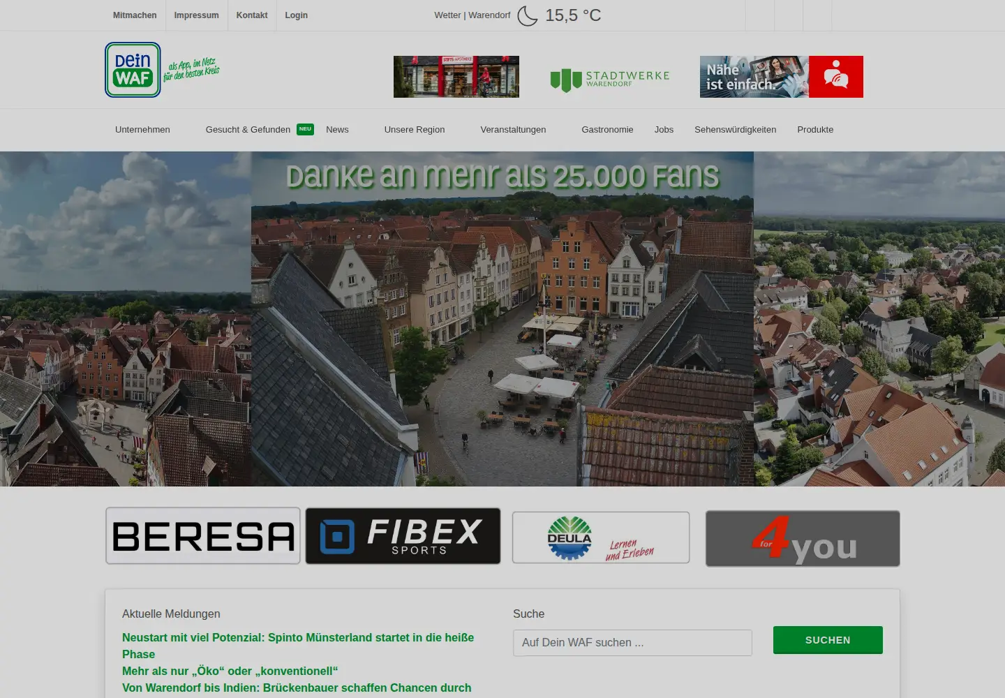 Screenshot of dein-waf.de