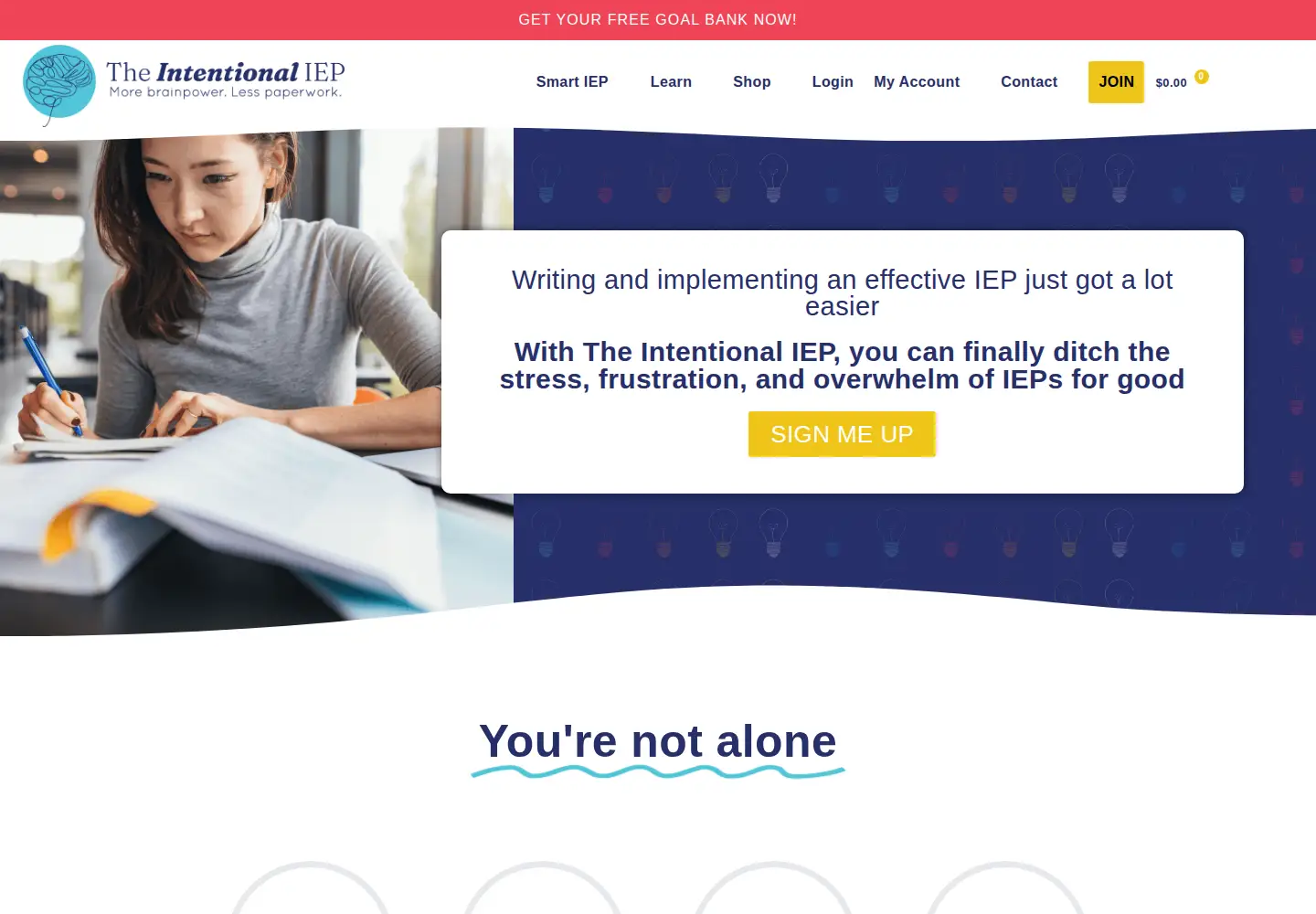 Screenshot of theintentionaliep.com