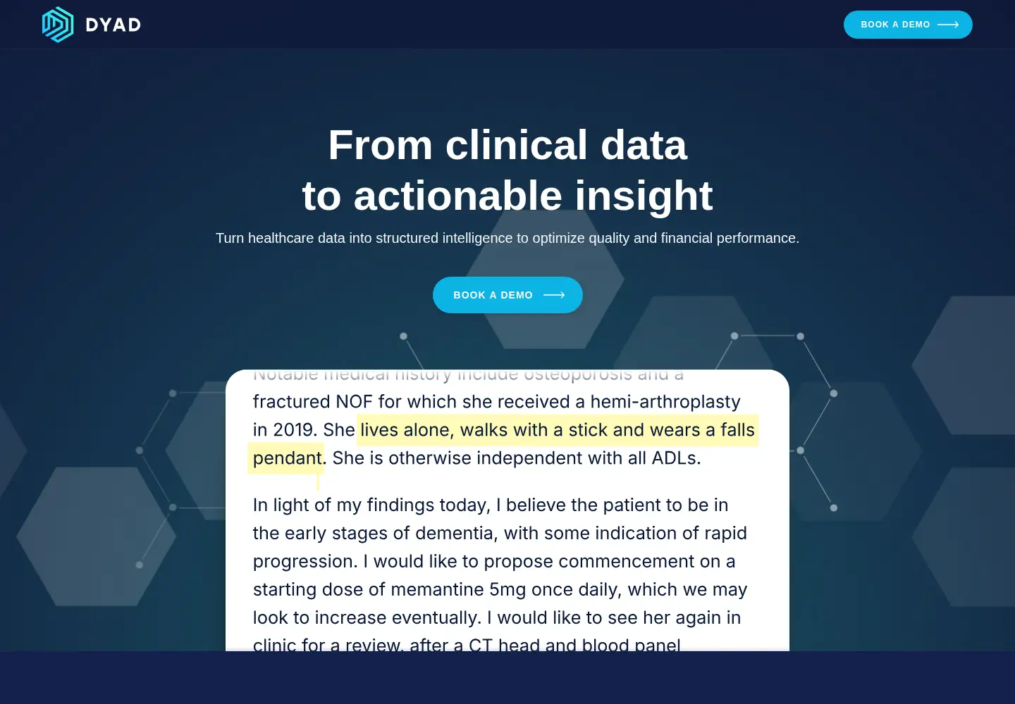 Screenshot of dyad.net