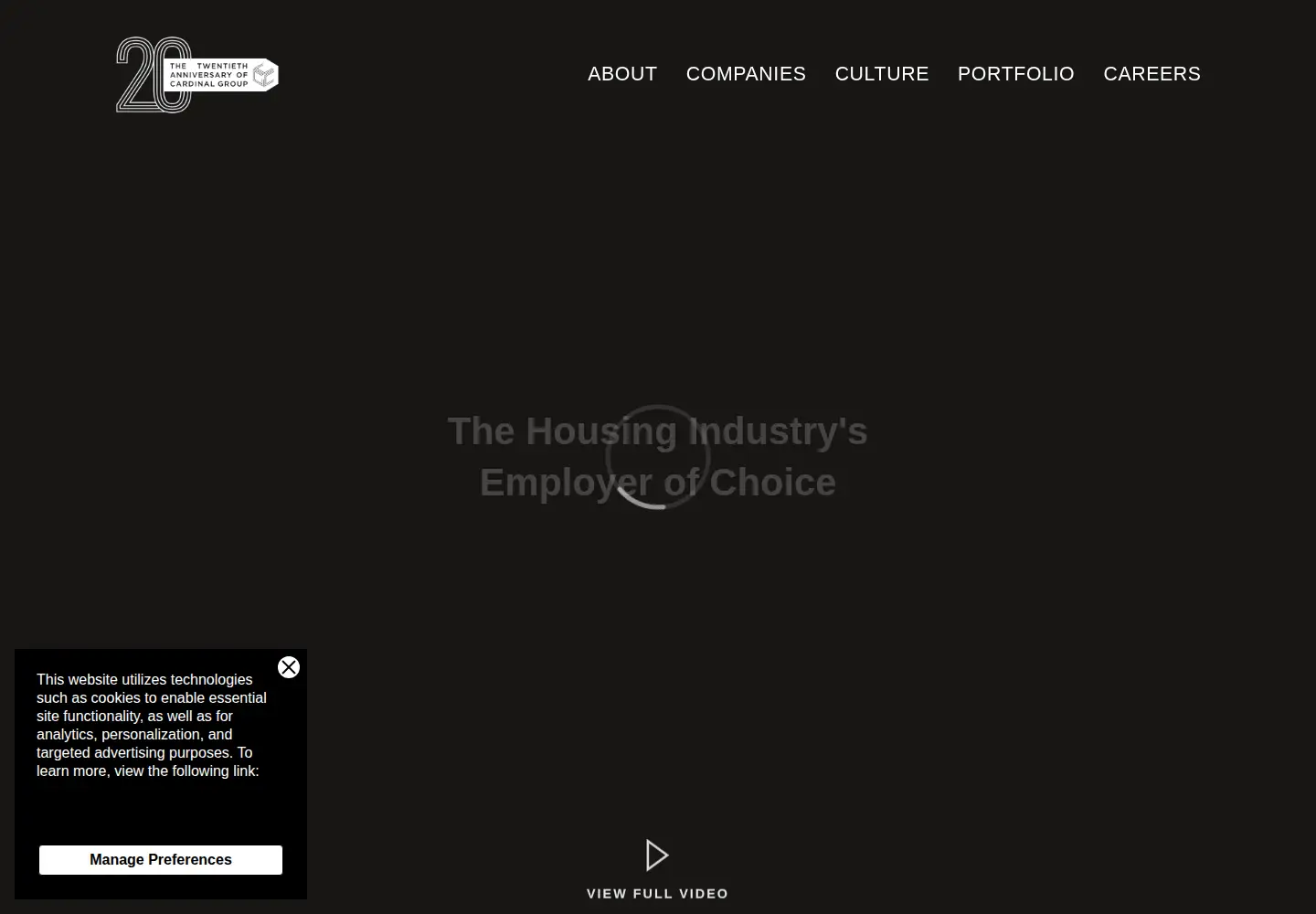 Captured homepage of cardinalgroup.com in the current scan