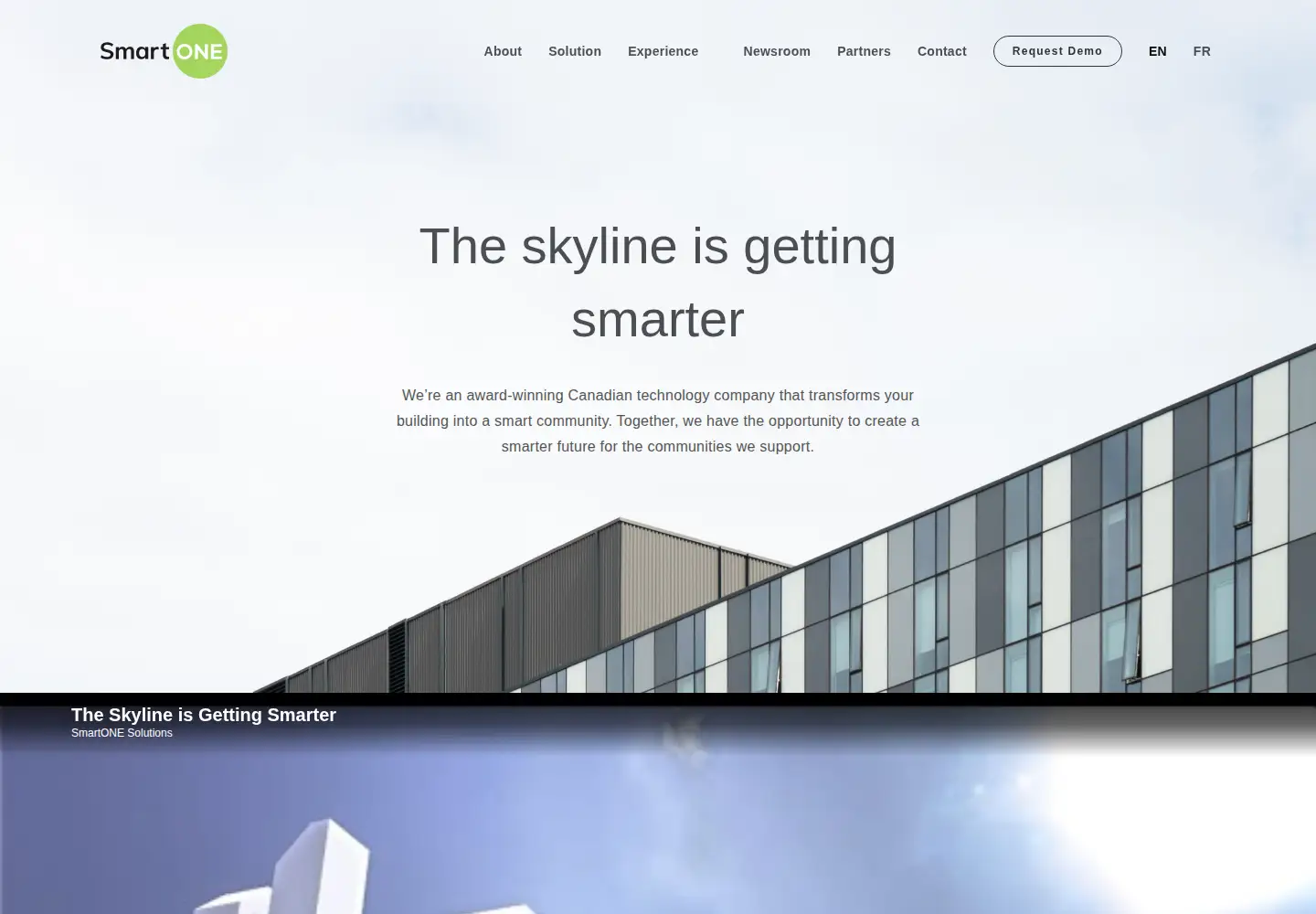 Captured homepage of smart-one.ca in the current scan
