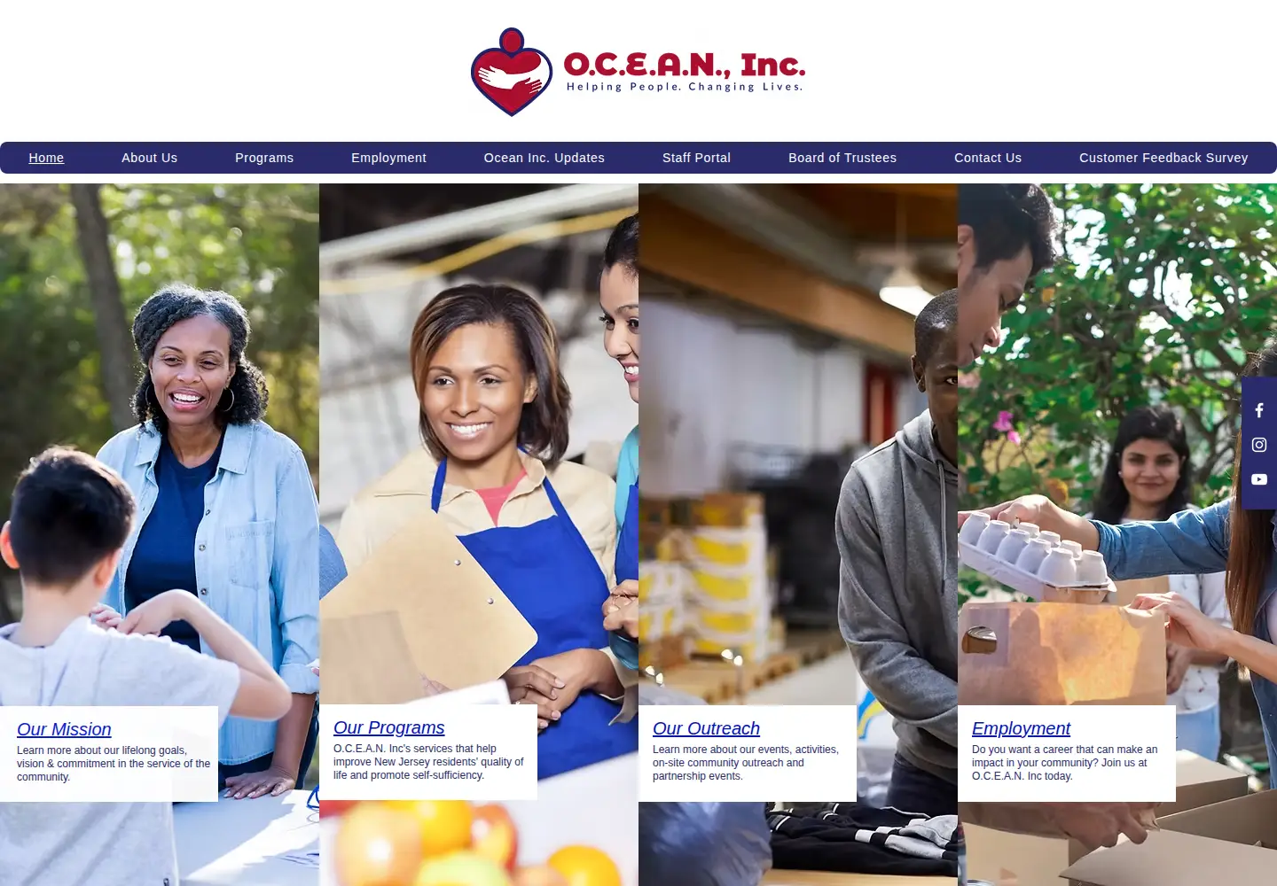 Screenshot of oceaninc.org