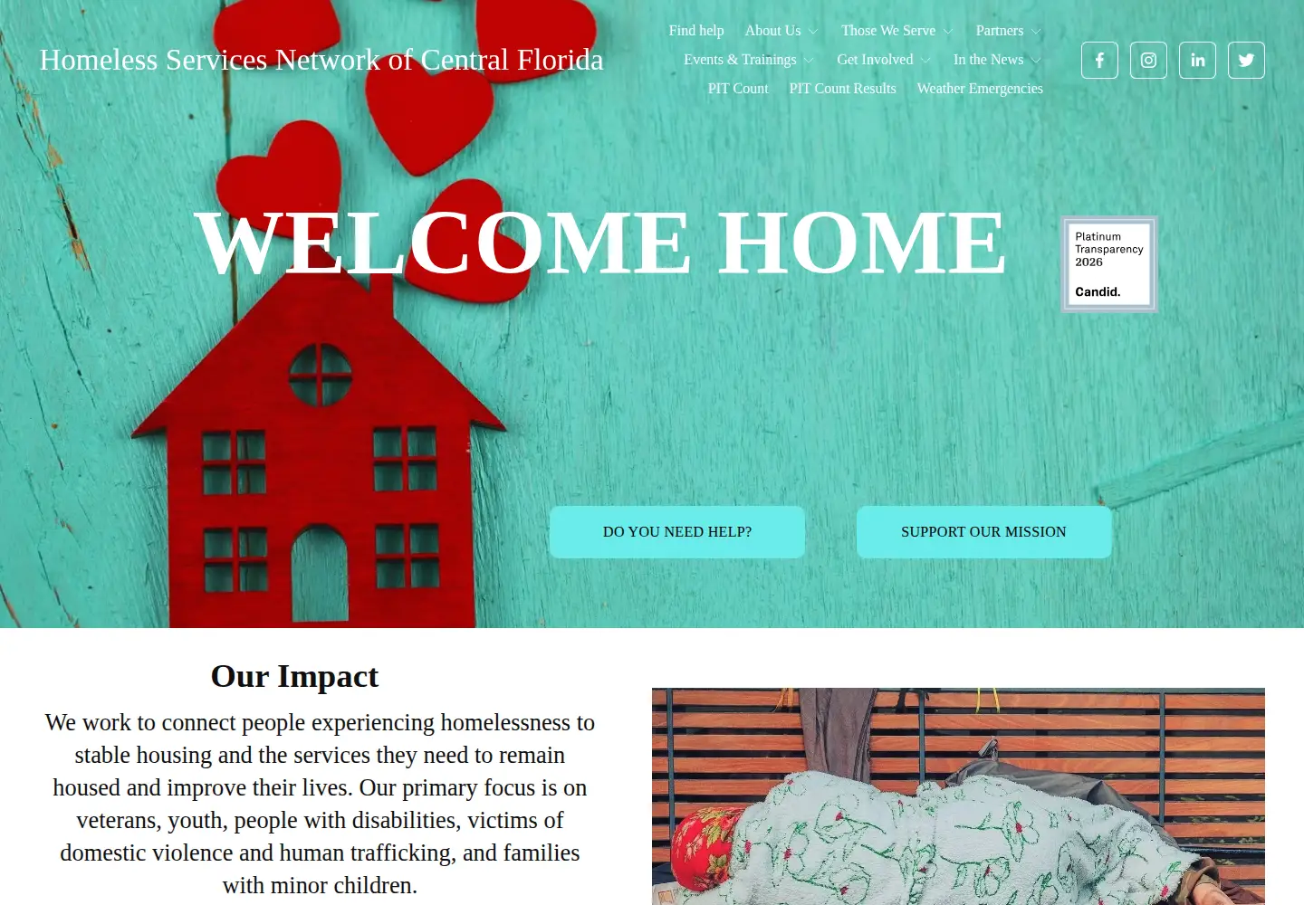 Screenshot of hsncfl.org