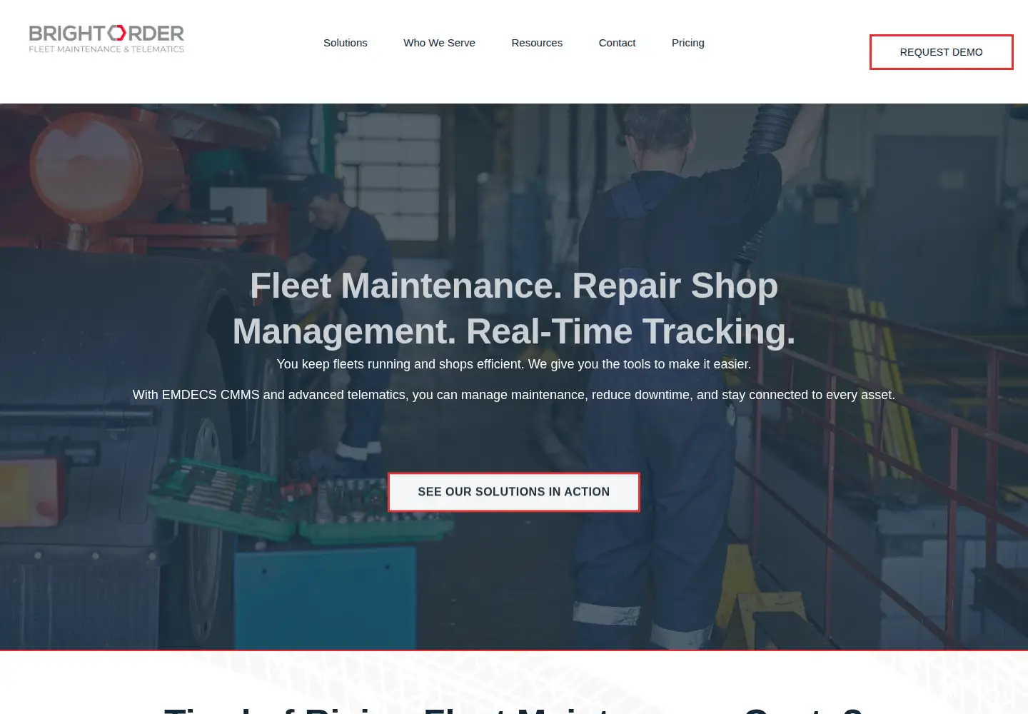 Screenshot of brightorder.com