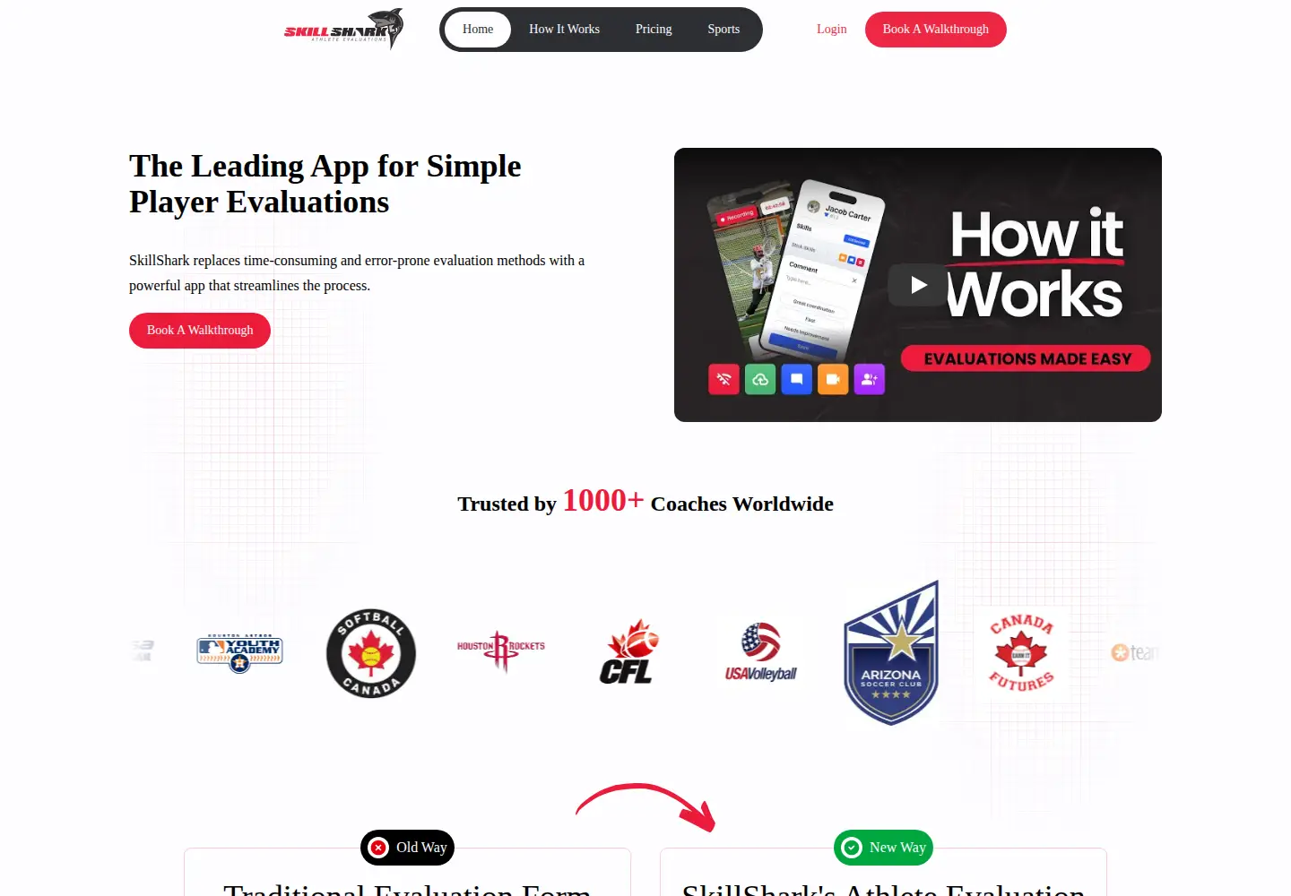 Captured homepage of skillshark.com in the current scan