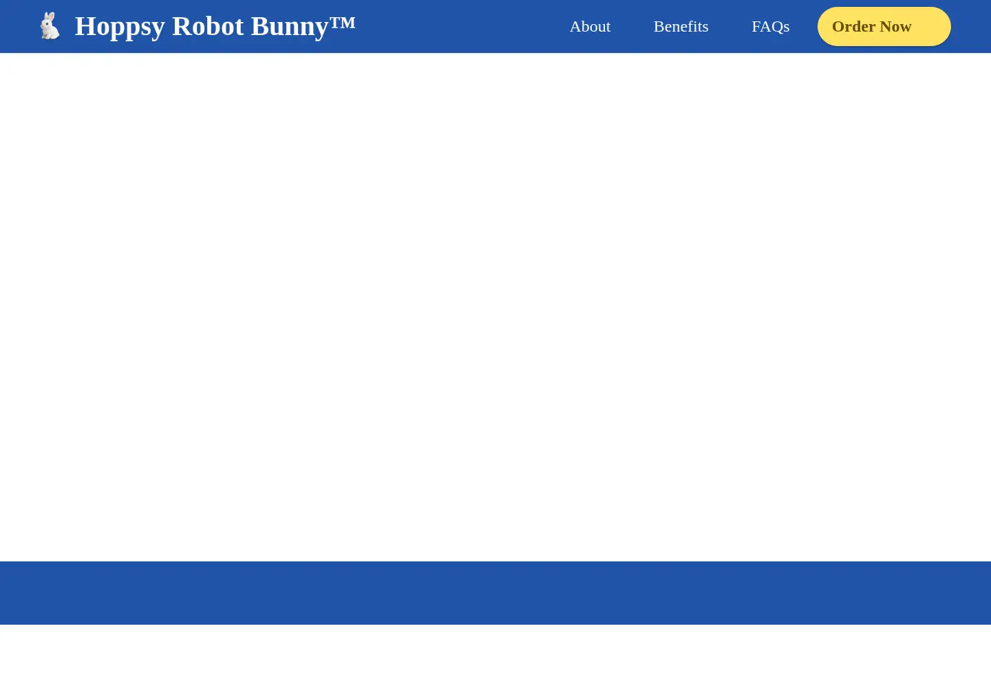 Captured homepage of hoppsybunnyrobot.com in the current scan