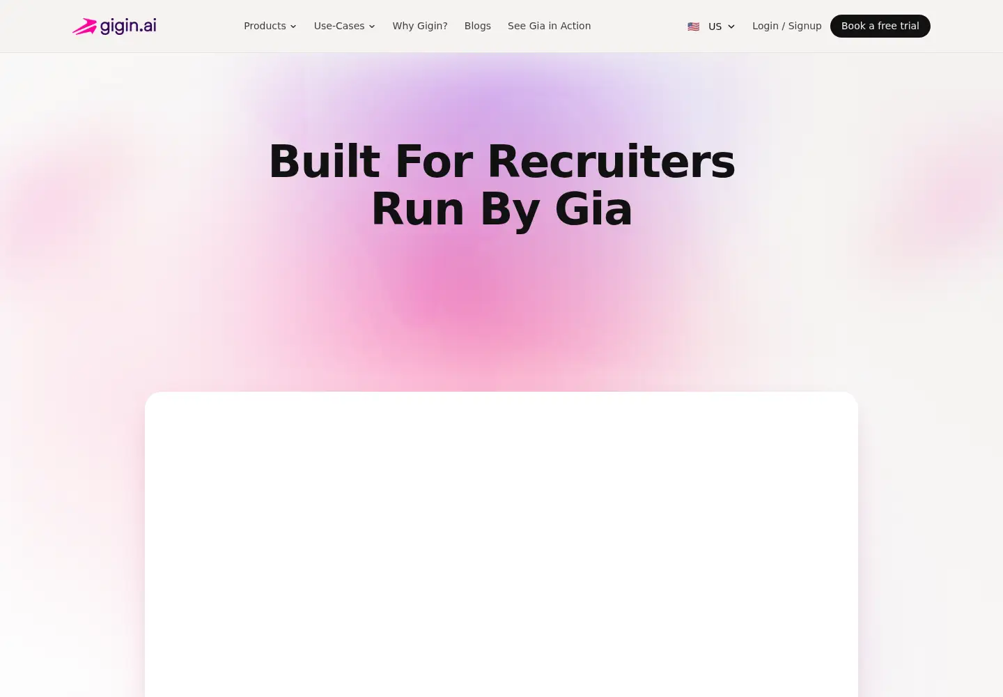 Screenshot of gigin.ai