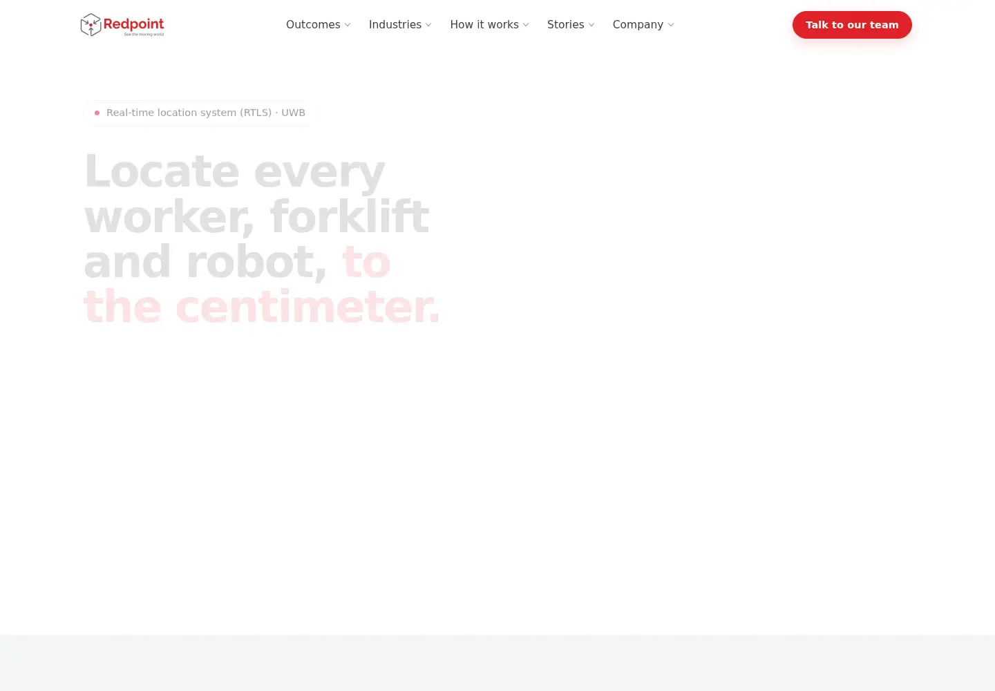 Captured homepage of redpointpositioning.com in the current scan