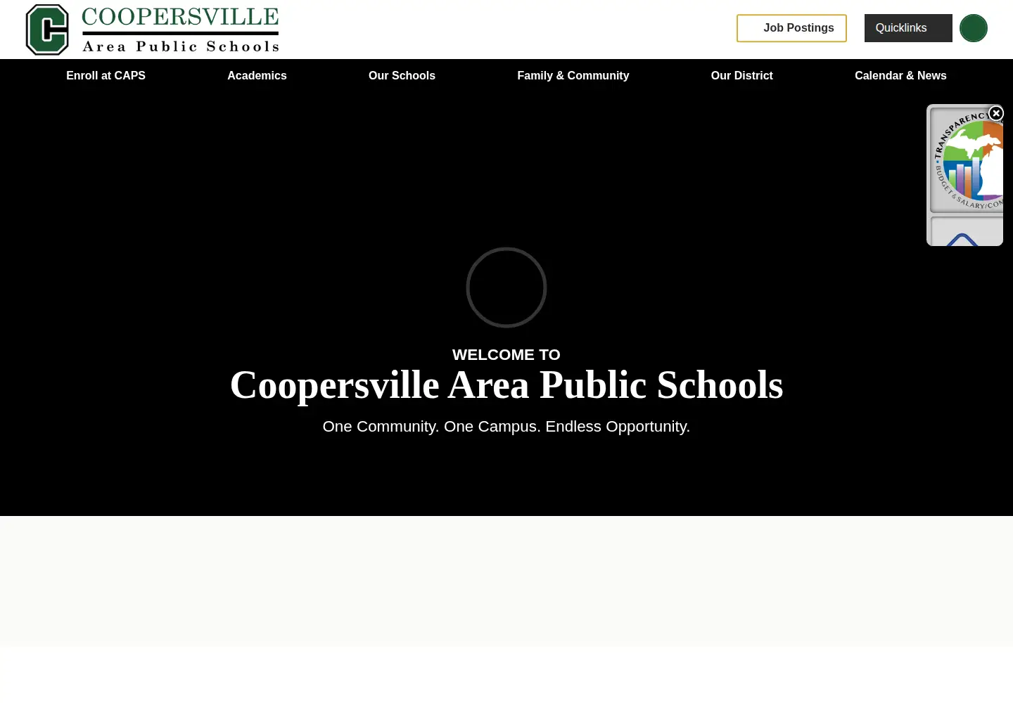 Screenshot of coopersvillebroncos.org