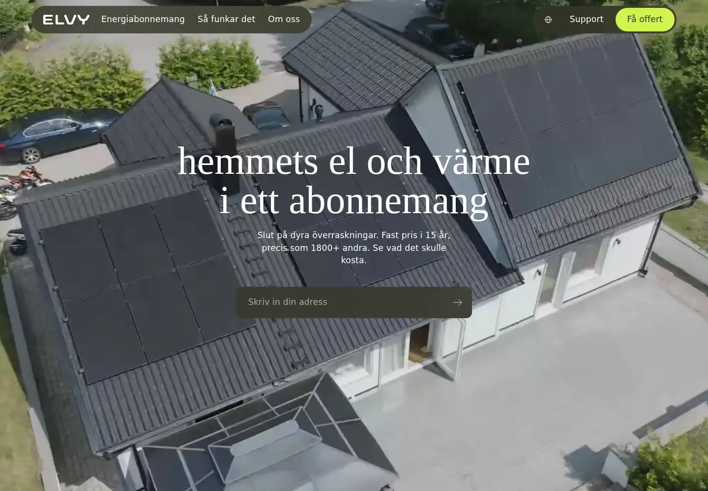 Screenshot of elvyenergy.com