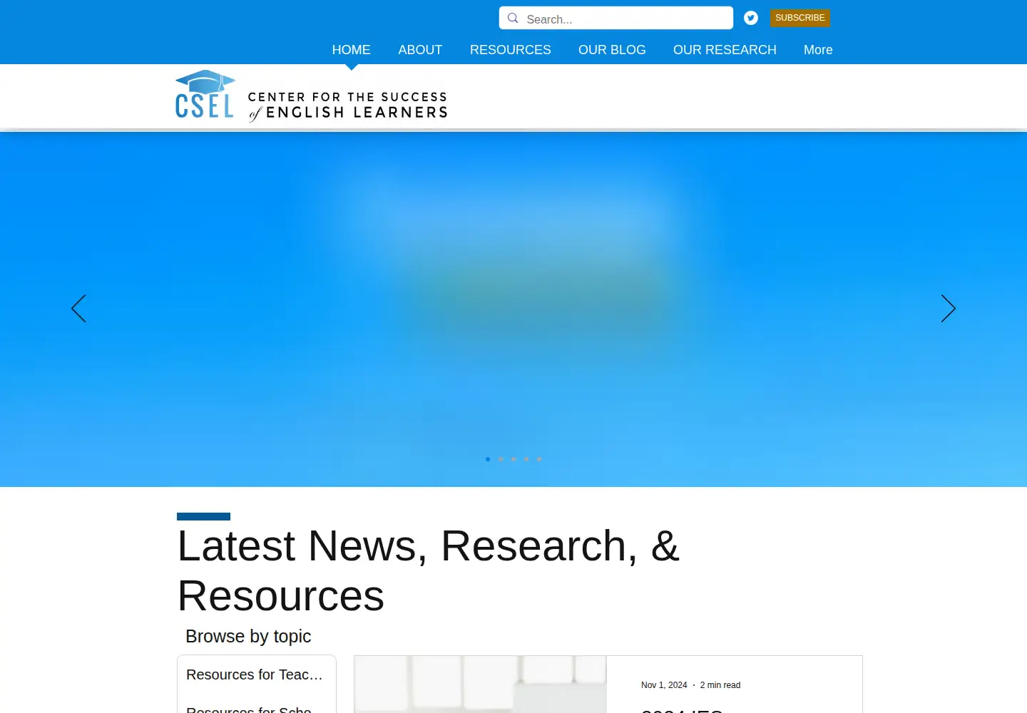 Screenshot of cselcenter.org