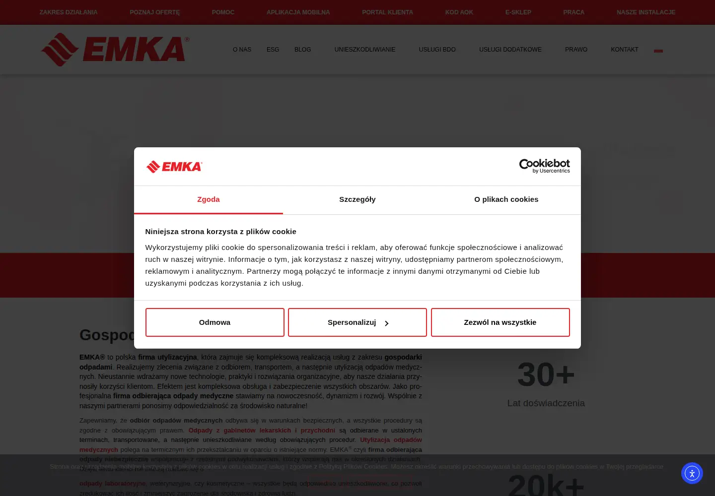 Screenshot of ekoemka.com.pl