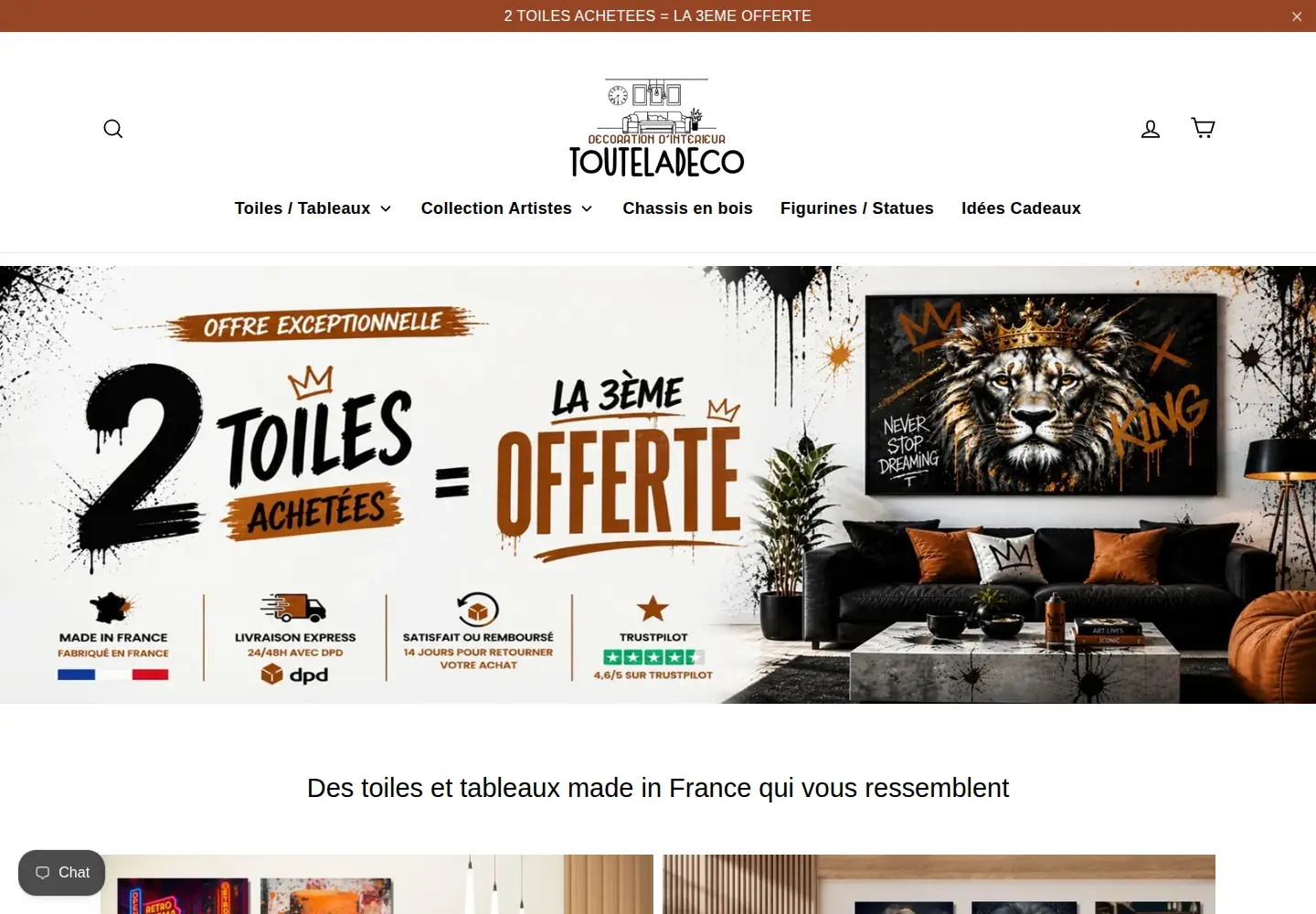 Screenshot of touteladeco.com