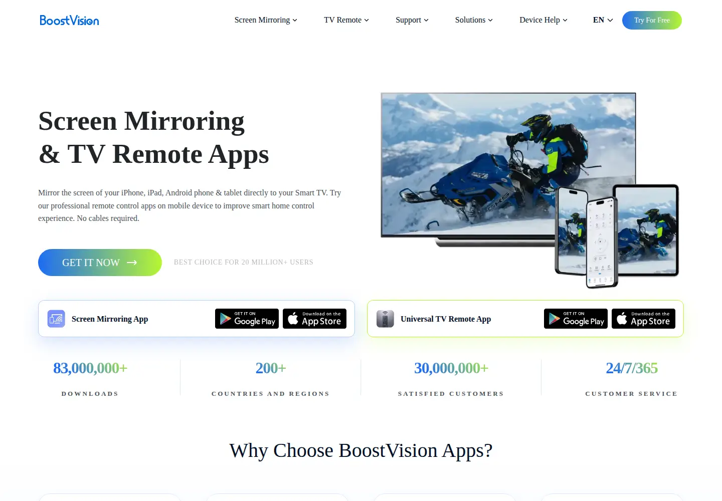 Screenshot of boostvision.tv