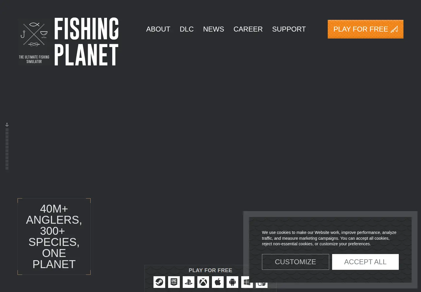 Screenshot of fishingplanet.com