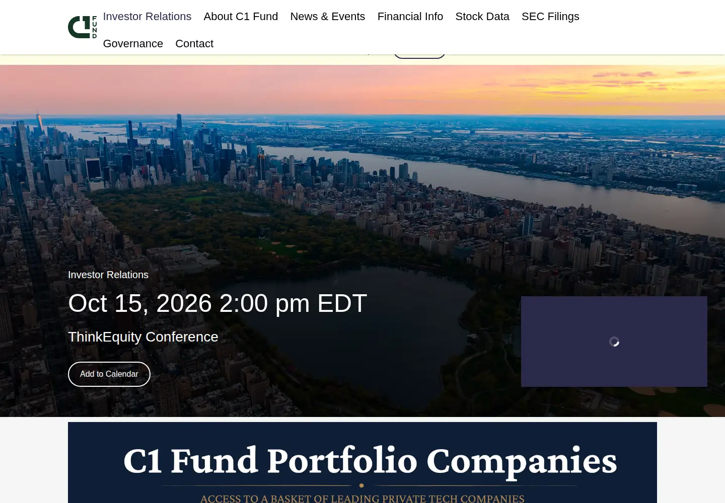 Screenshot of c1fund.com