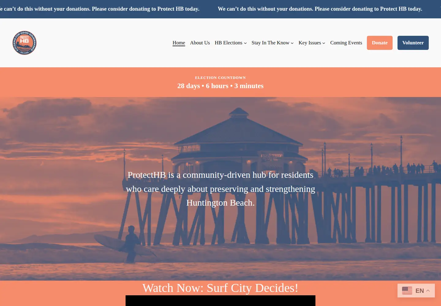 Screenshot of protecthb.org