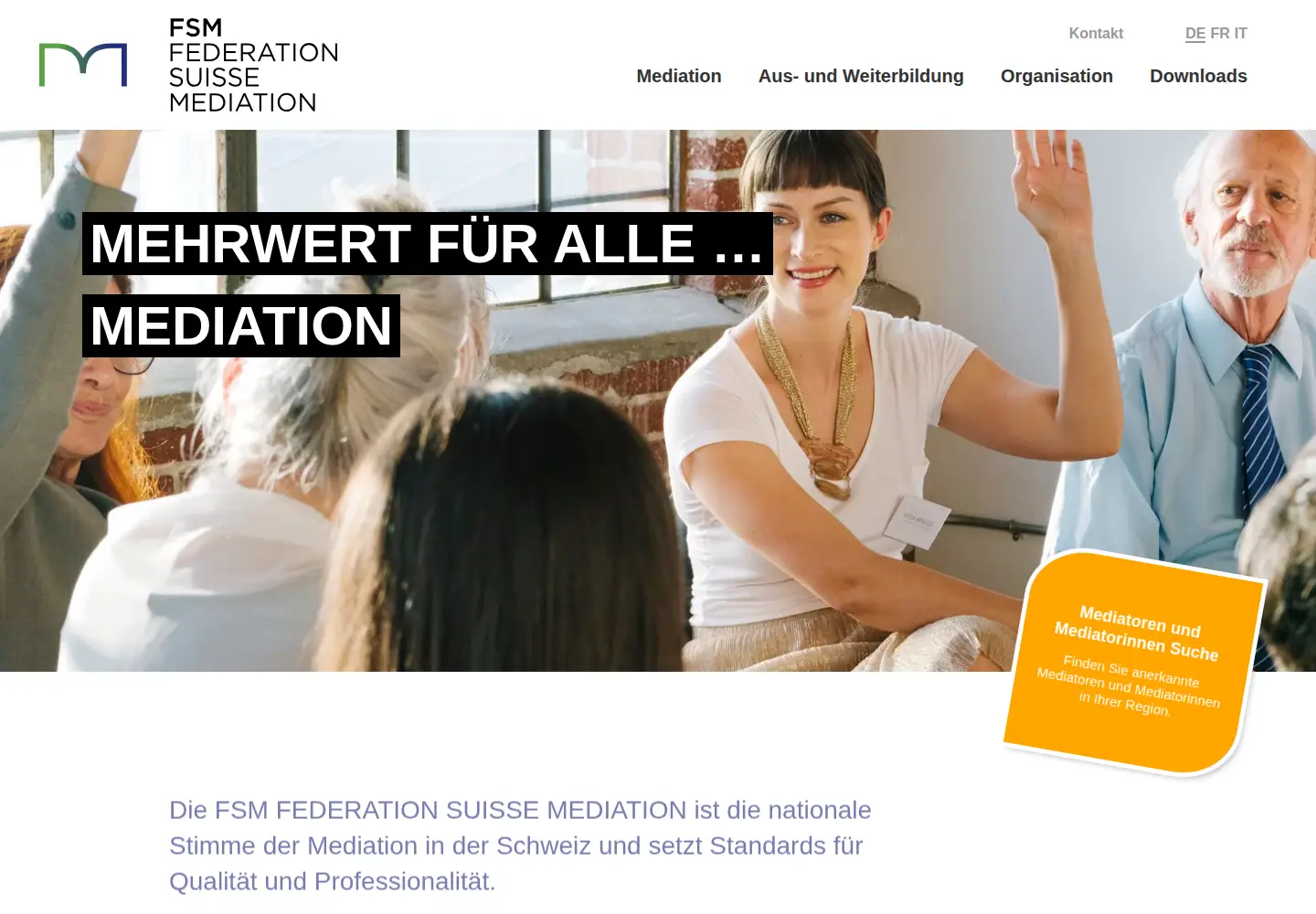Screenshot of mediation-ch.org