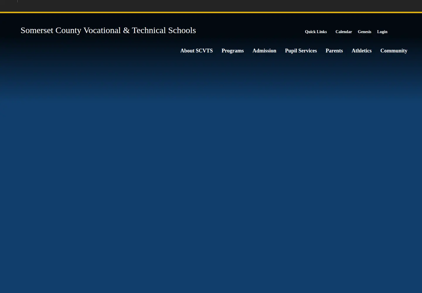 Captured homepage of scvths.org in the current scan