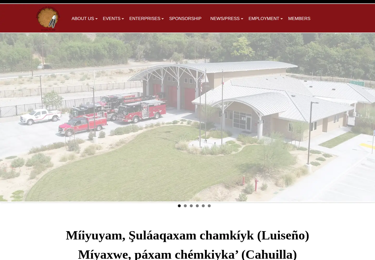 Screenshot of soboba-nsn.gov