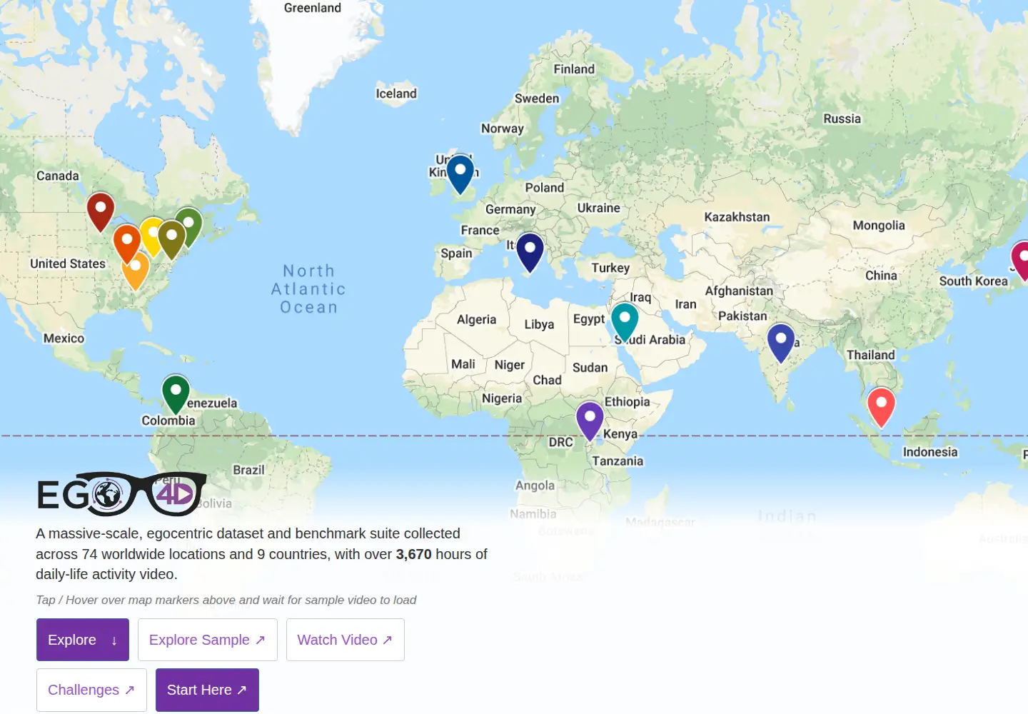 Screenshot of ego4d-data.org