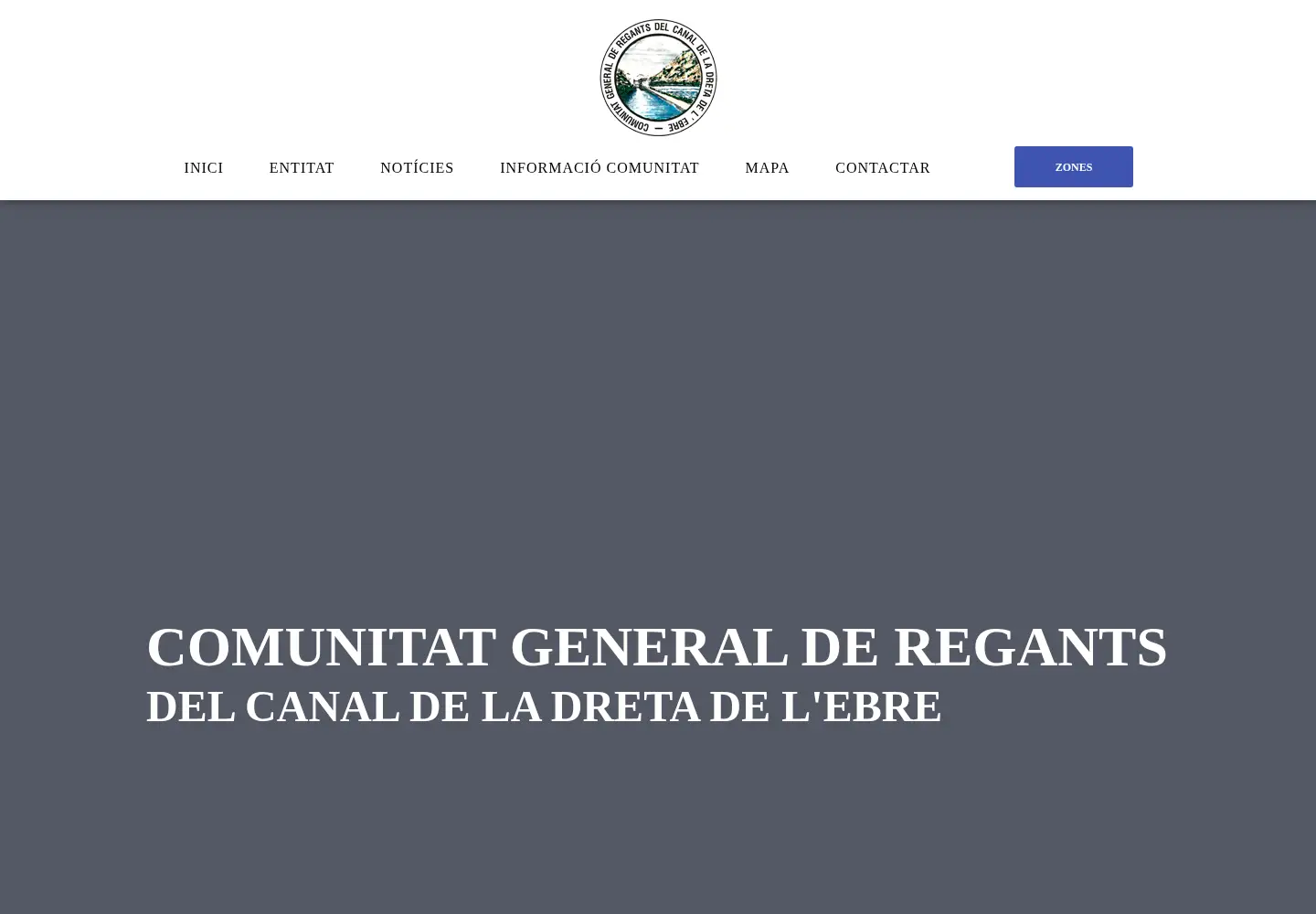 Captured homepage of comunitatregants.org in the current scan
