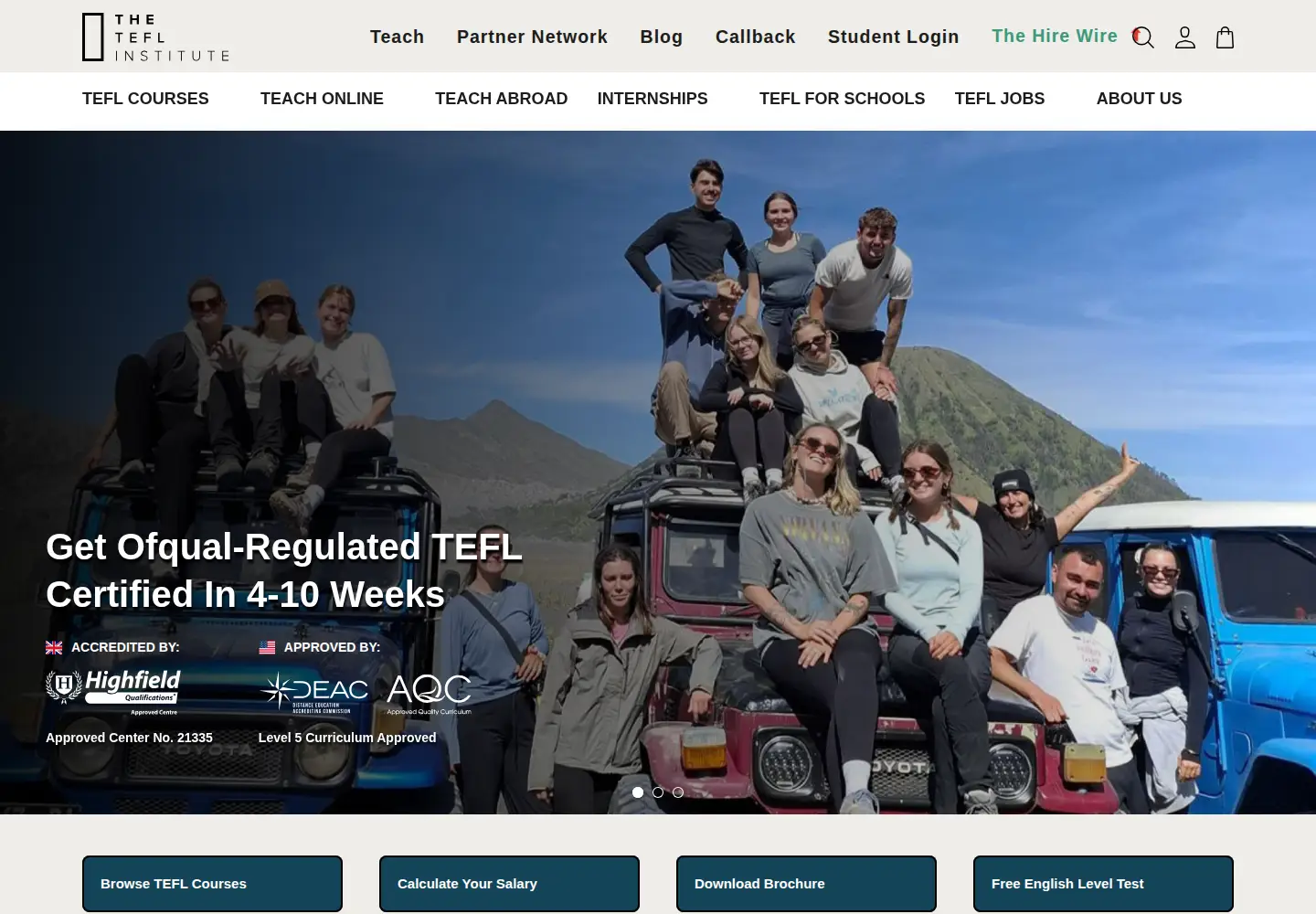 Screenshot of teflinstitute.com