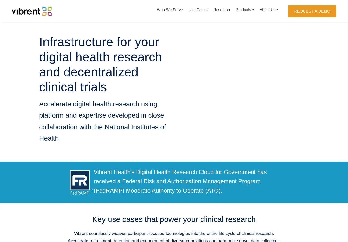 Screenshot of vibrenthealth.com