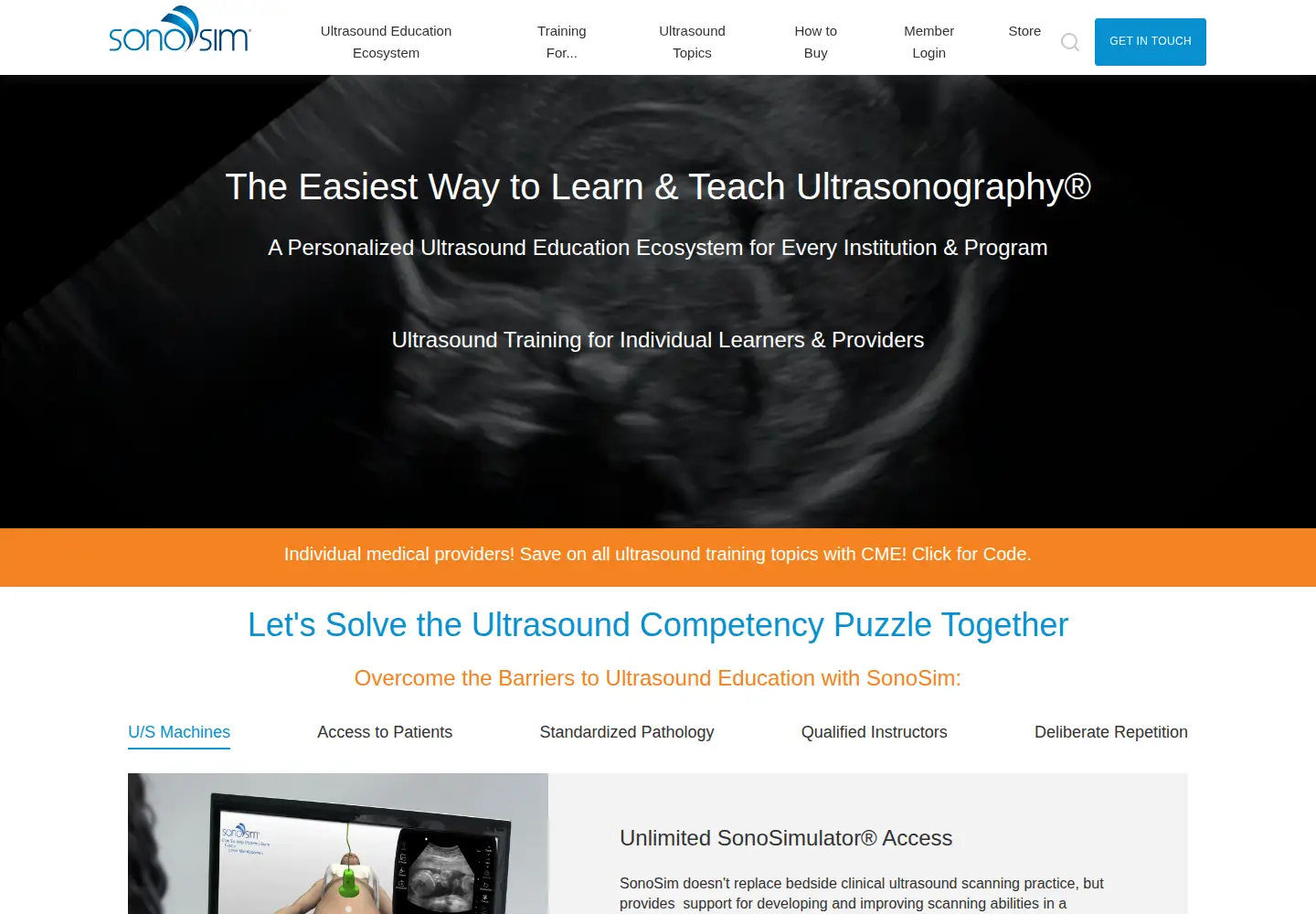 Screenshot of sonosim.com