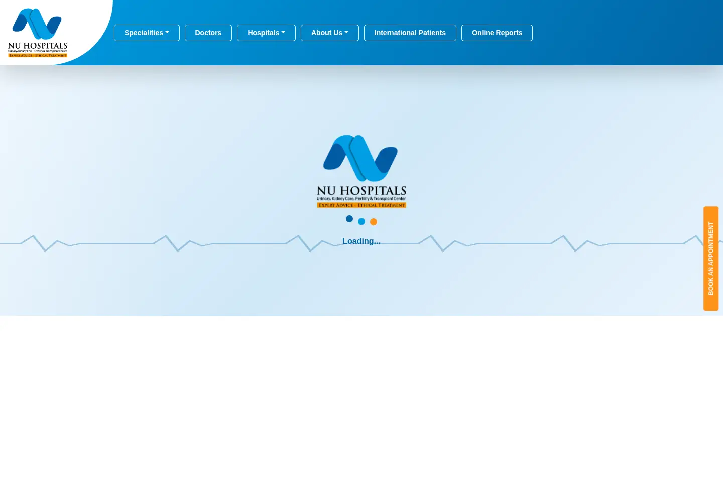 Screenshot of nuhospitals.com