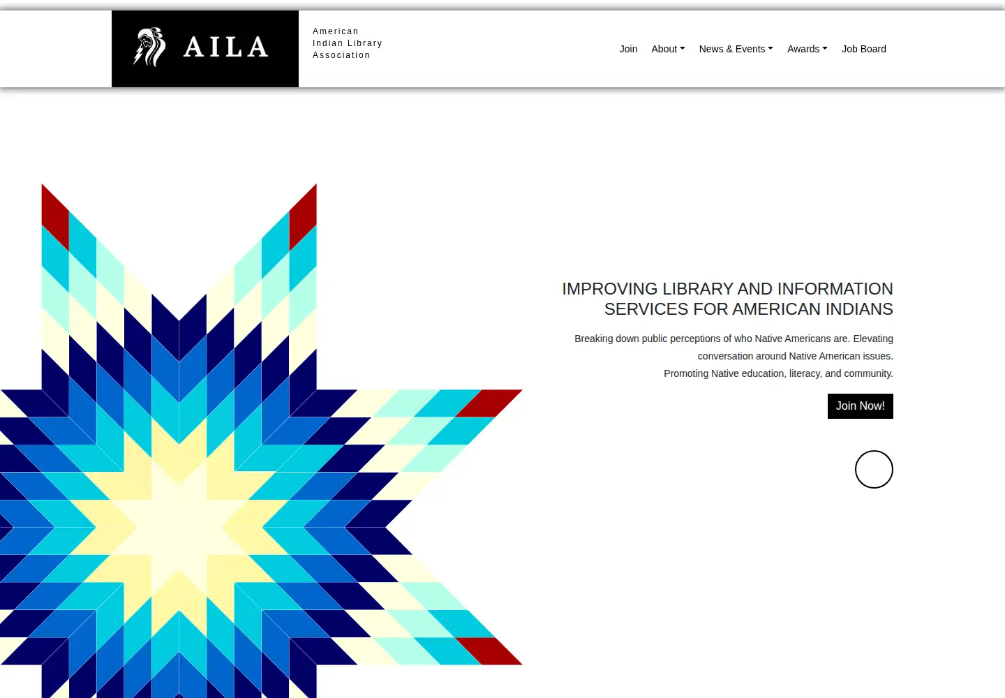 Captured homepage of ailanet.org in the current scan