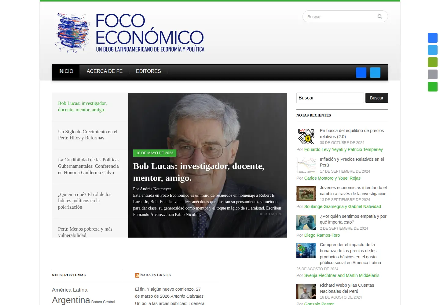 Screenshot of focoeconomico.org